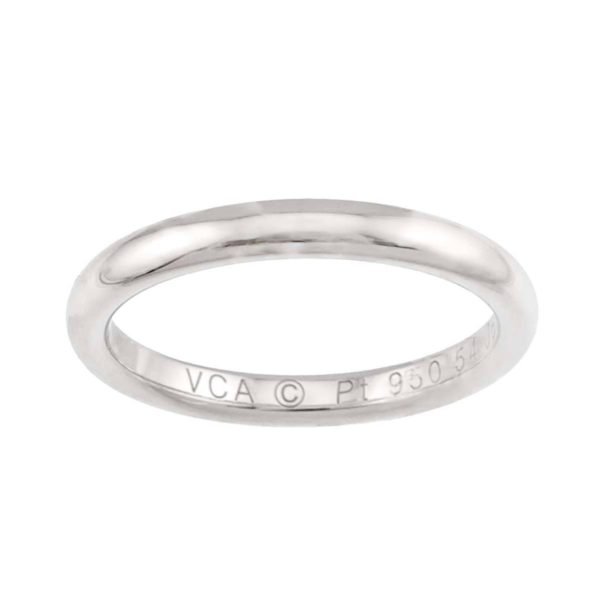 Van Cleef & Arpels Platinum 950 Band Ring (Pre-Owned)