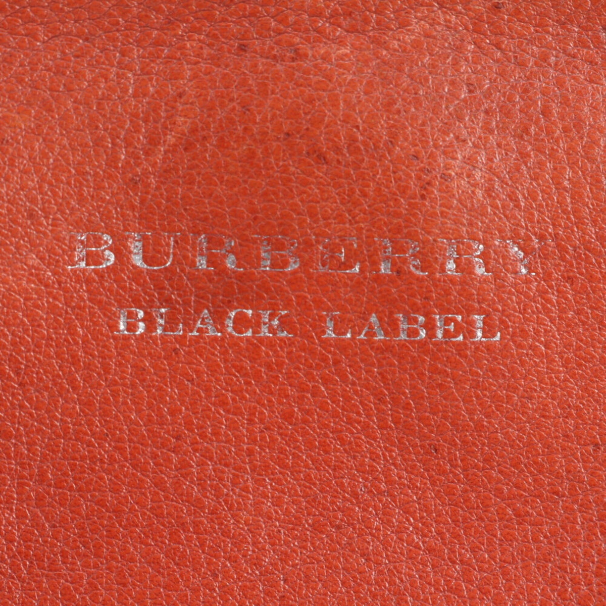 Burberry Red Color Leather Clutch Bag Pouch (Pre-Owned)