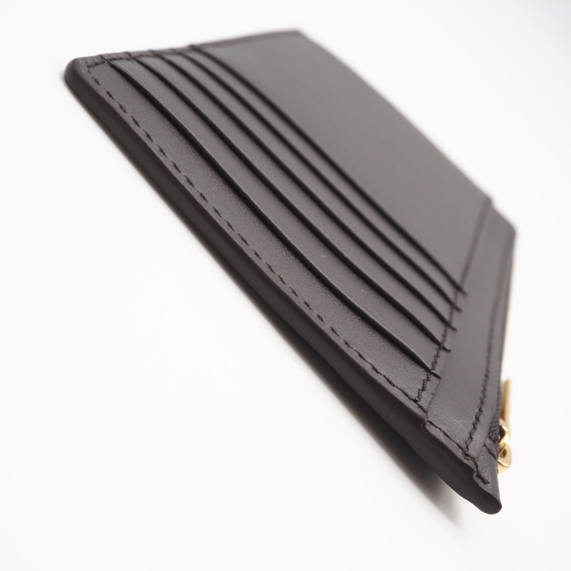 Balenciaga Brown Yellow Leather Coin Purse/Coin Case (Pre-Owned)