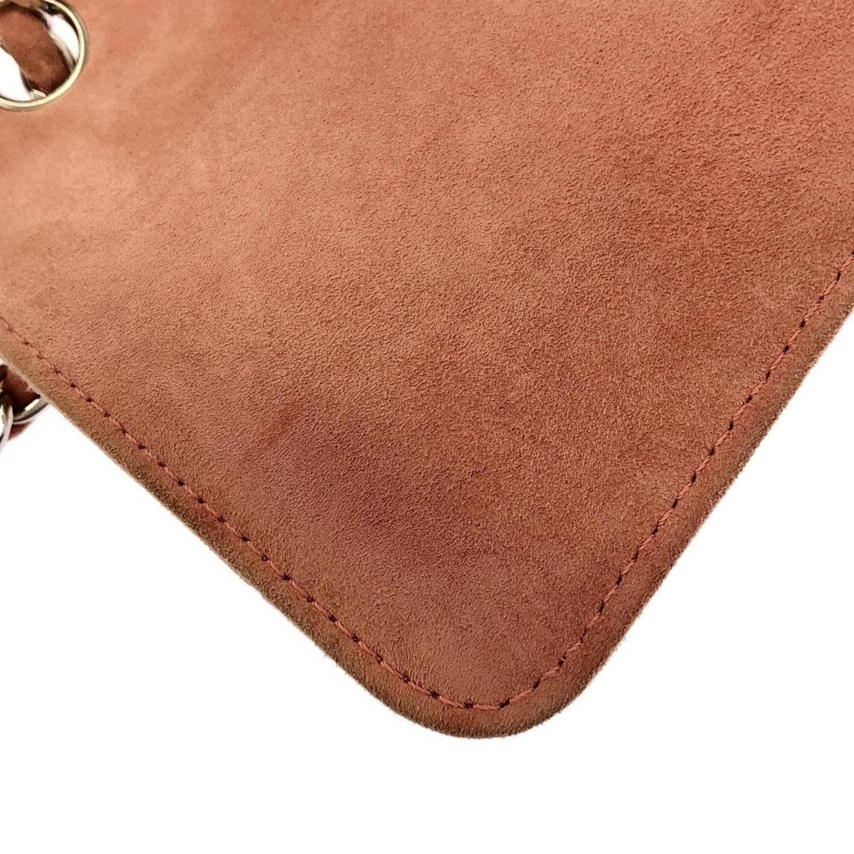 Chanel Pink Suede Shoulder Bag (Pre-Owned)