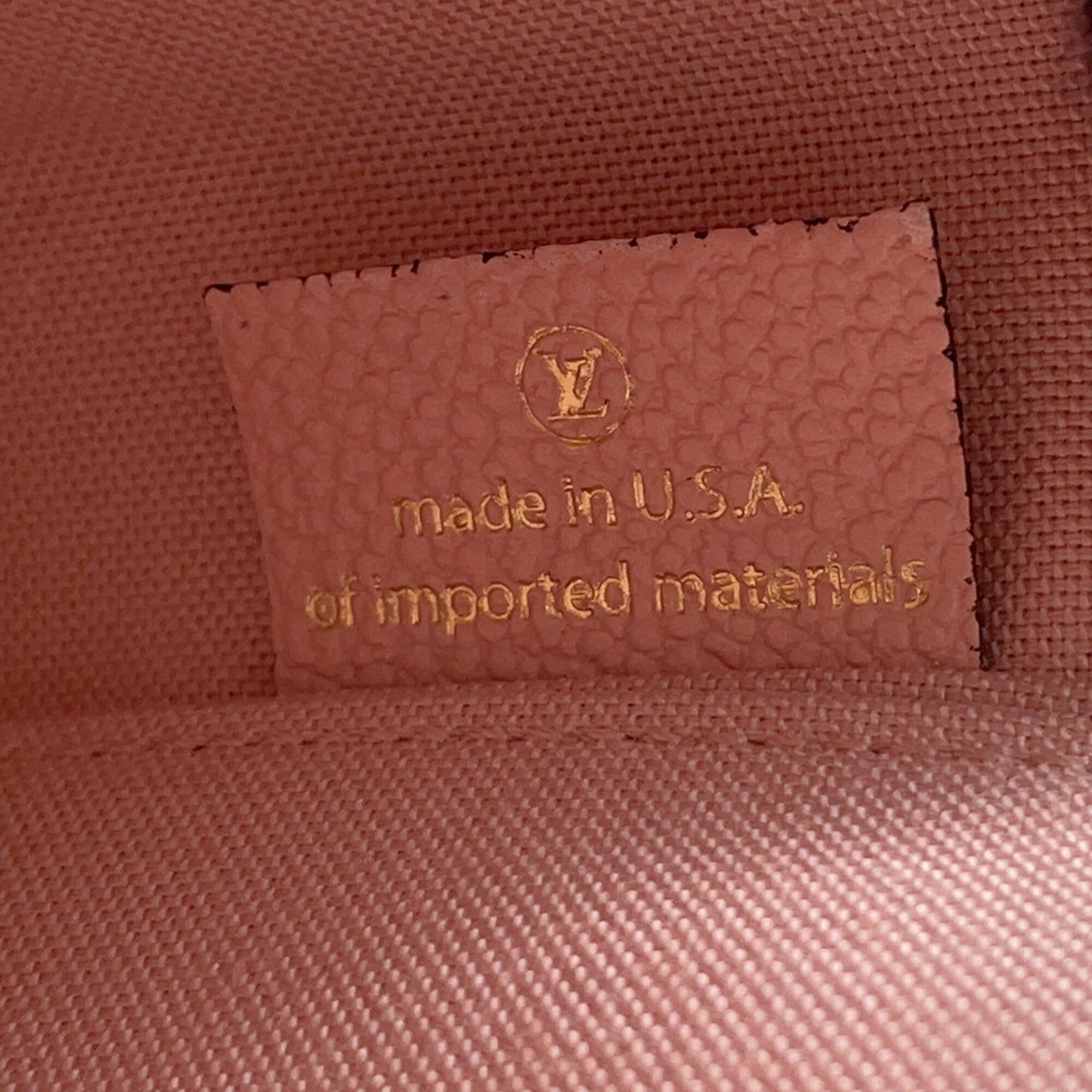 Louis Vuitton Monogram Empreinte Rose Poudre Monogram Empreinte Chain/Shoulder Wallet (Pre-Owned)