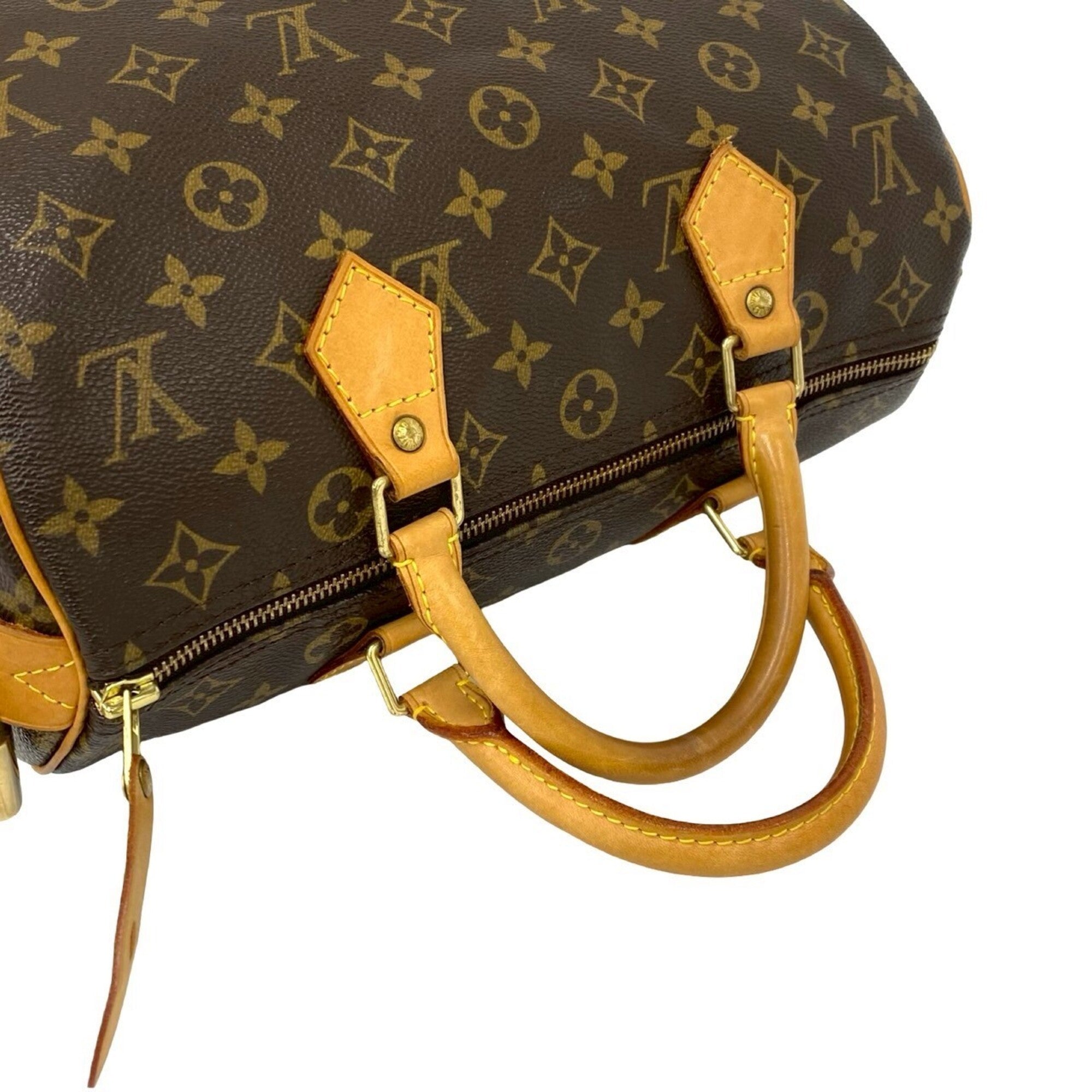 Louis Vuitton Brown Pvc Leather Boston Bag Handbag (Pre-Owned)