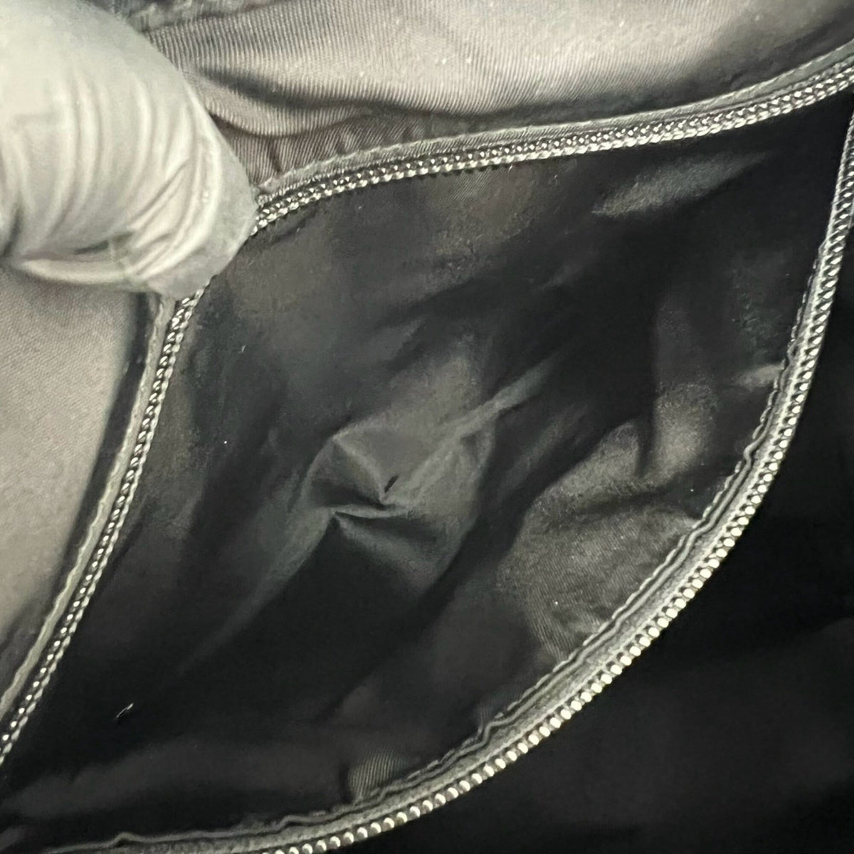 Prada Black Nylon Leather Backpack (Pre-Owned)