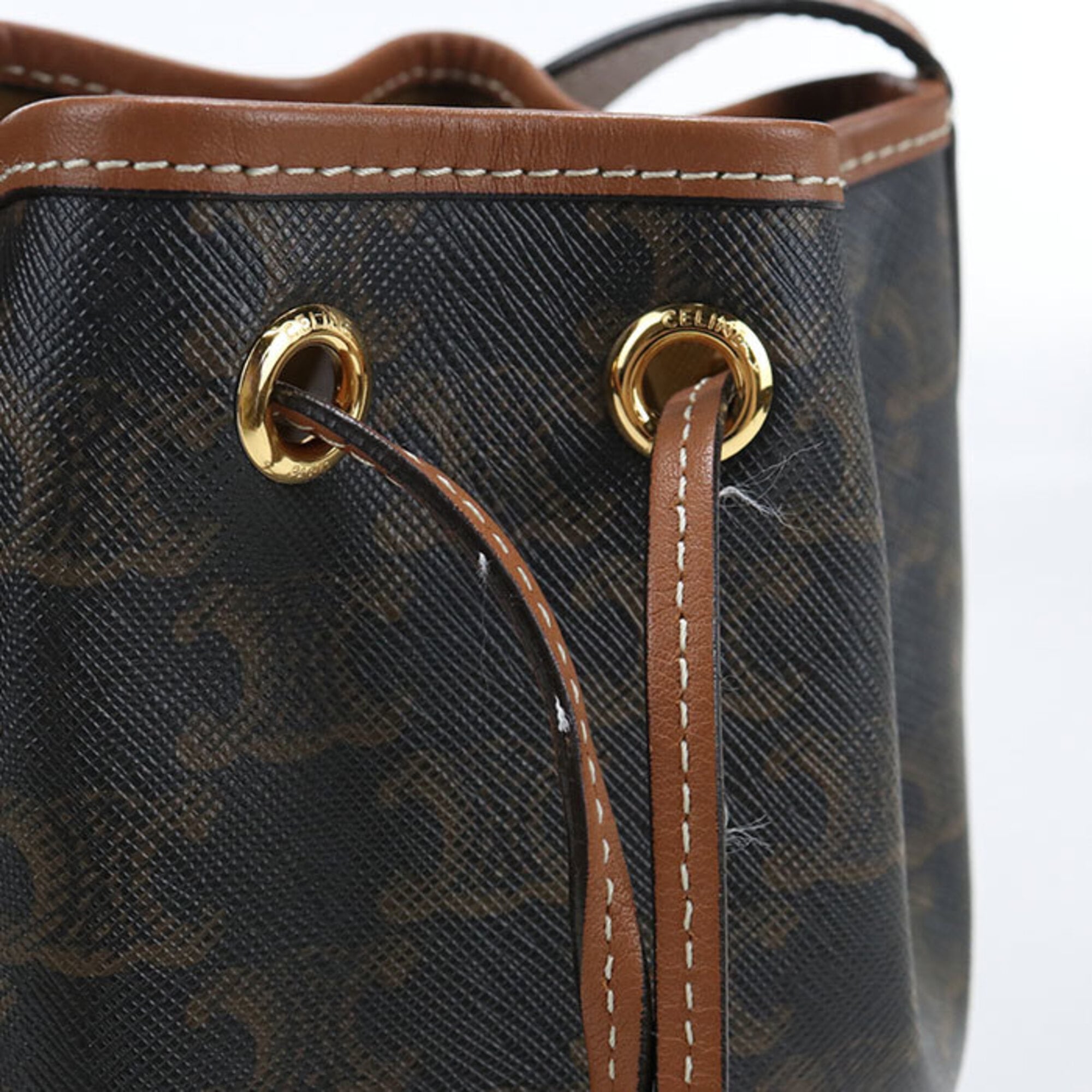 Celine Brown Pvc Shoulder Bag (Pre-Owned)