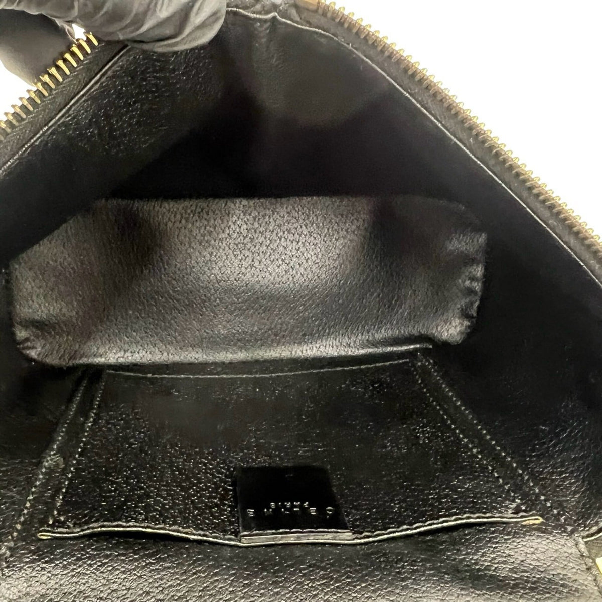 Celine Black Brown Leather Pvc Handbag Shoulder Bag Vanity Bag (Pre-Owned)