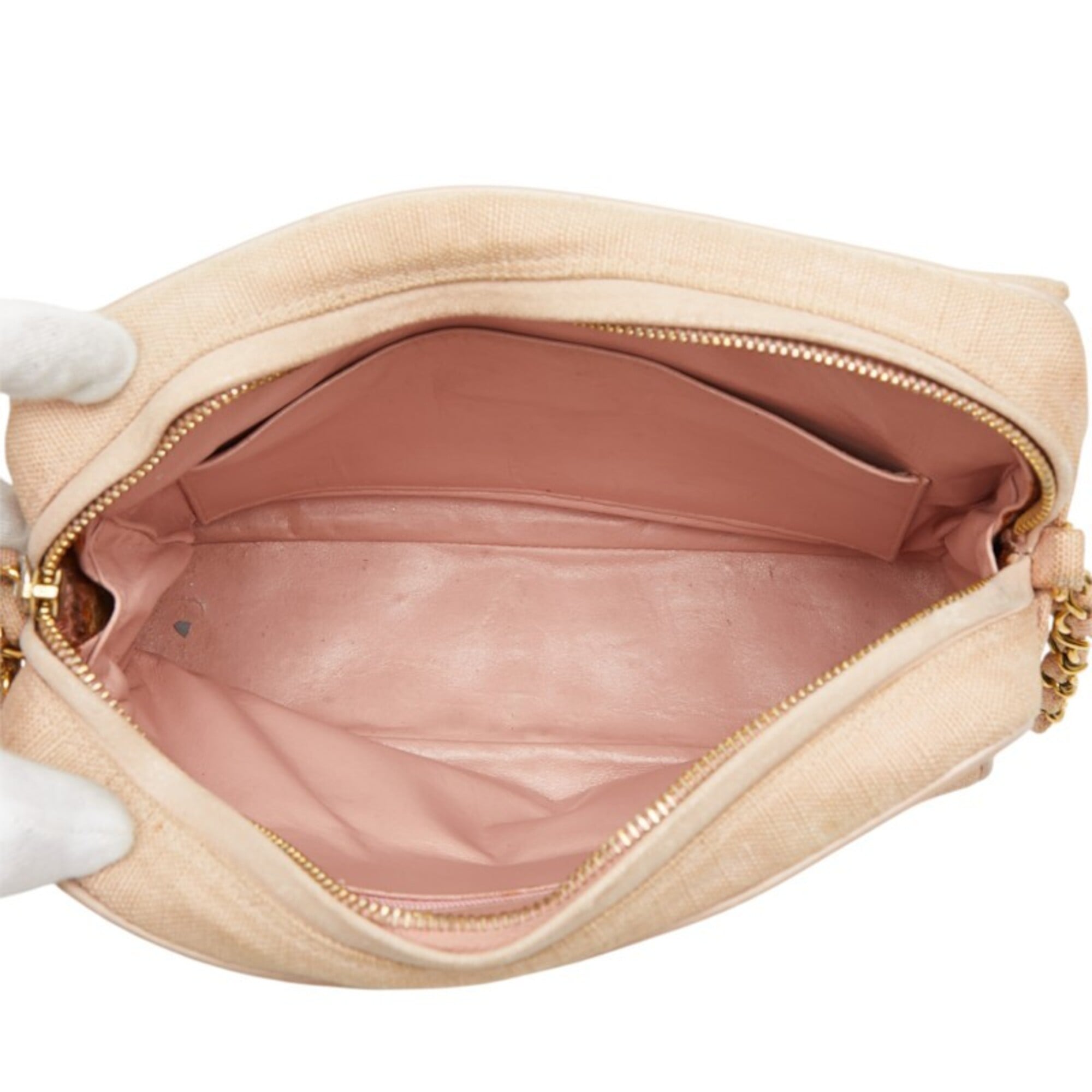 Chanel Pink Grained Calfskin Leather Shoulder Bag (Pre-Owned)