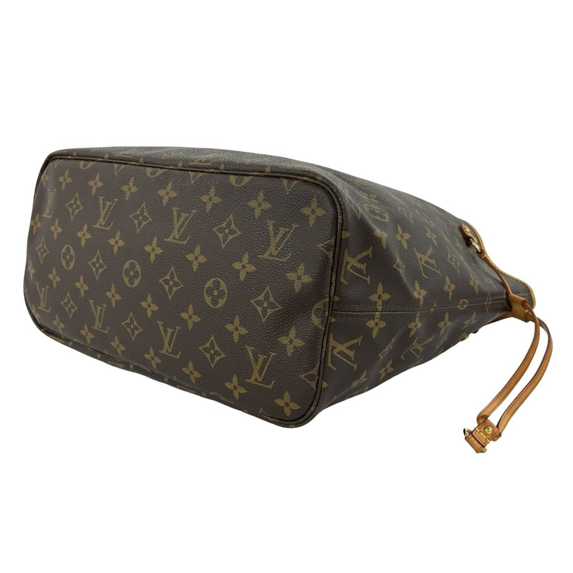 Louis Vuitton Brown Leather Pvc Handbag Tote Bag (Pre-Owned)