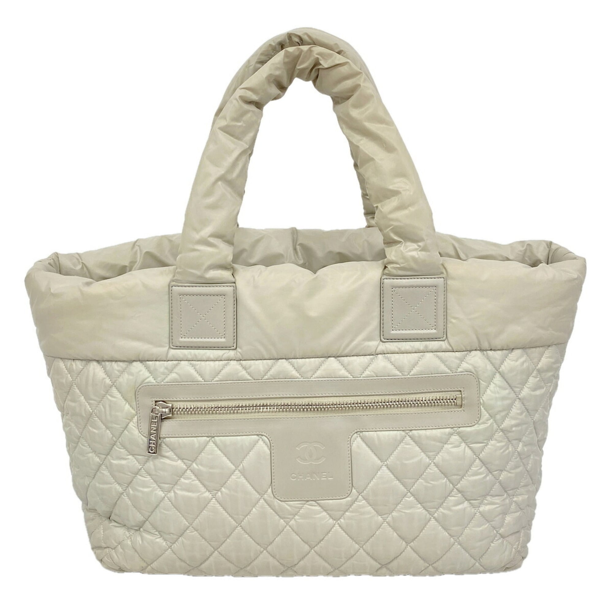 Chanel Gray Nylon Tote Bag (Pre-Owned)