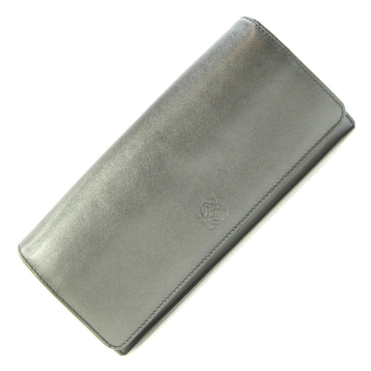 Loewe Metallic Green Leather Long Wallet (Bi-Fold) (Pre-Owned)