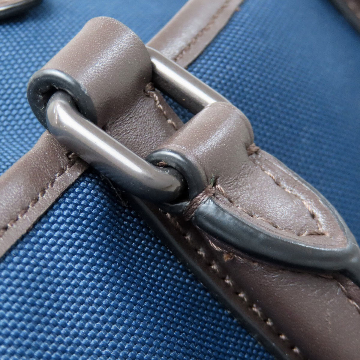 Coach Black Blue Nylon Briefcase (Pre-Owned)