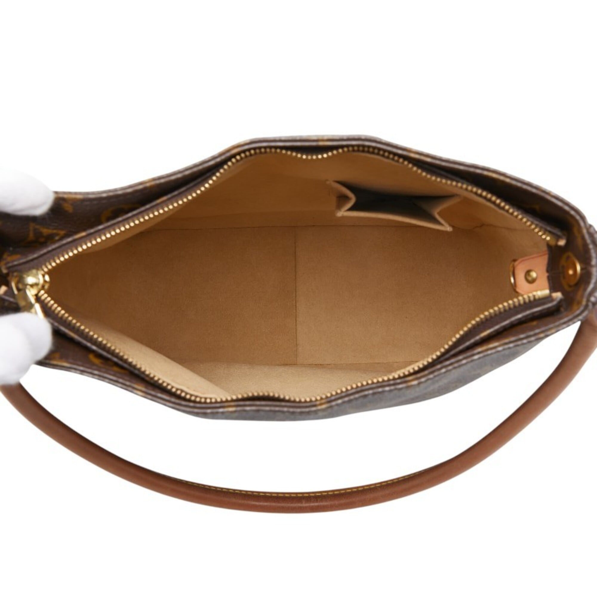 Louis Vuitton Brown Pvc Leather Handbag Shoulder Bag (Pre-Owned)