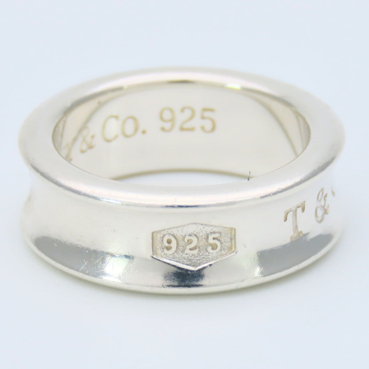 Tiffany Silver Silver 925 Band Ring (Pre-Owned)