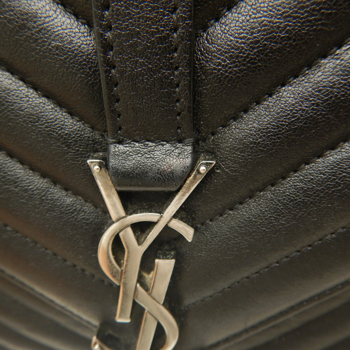 Yves Saint Laurent Black Leather School Bag Shoulder Bag (Pre-Owned)