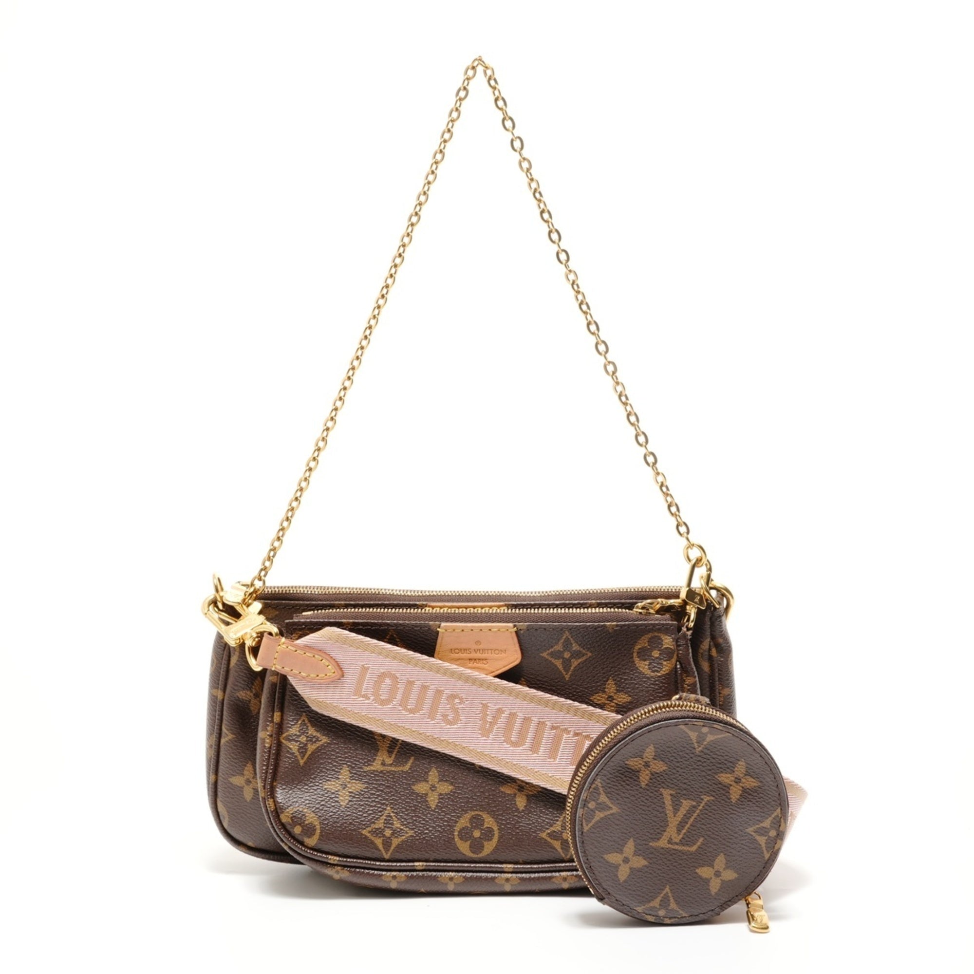 Louis Vuitton Monogram Brown Monogram Pochette Shoulder Bag (Pre-Owned)