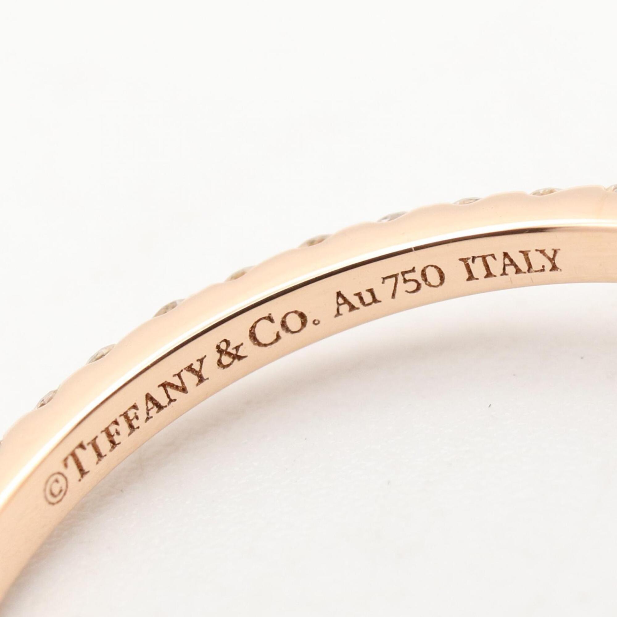 Tiffany Gold Clear Pink Gold (18K) Band Ring (Pre-Owned)