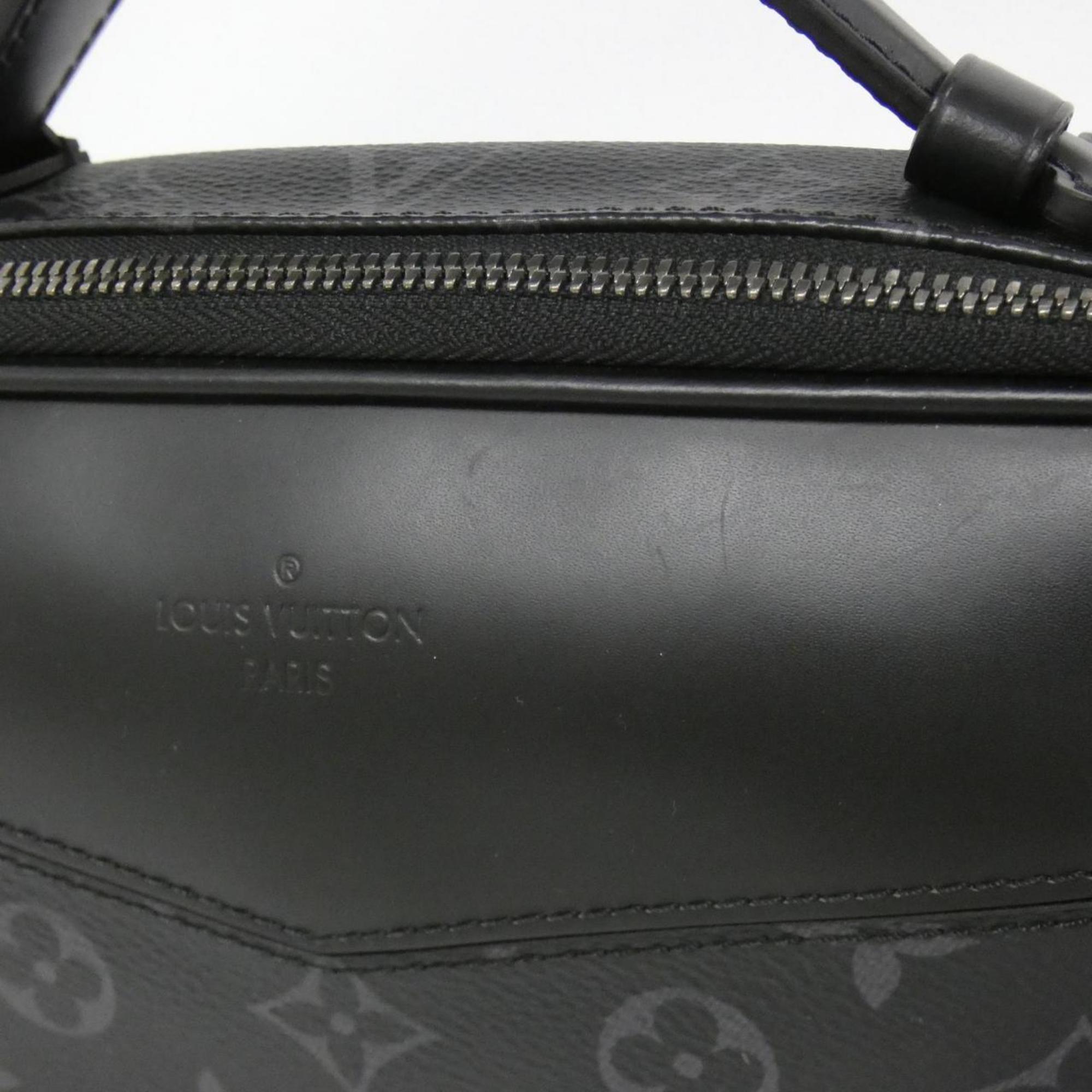 Louis Vuitton Black Coated Canvas Shoulder Bag (Pre-Owned)