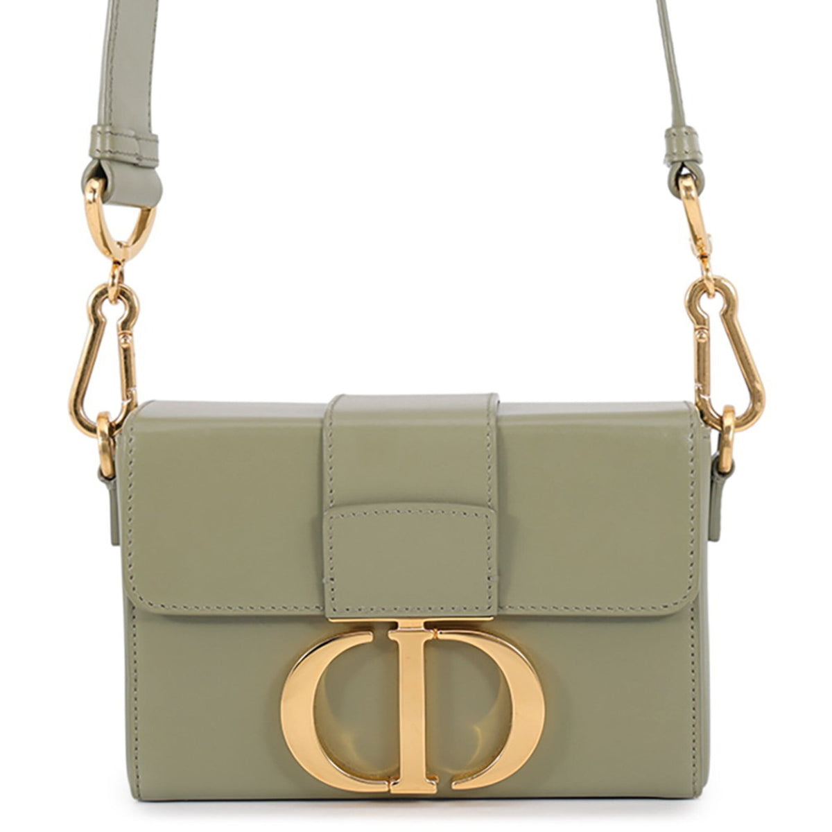 Christian Dior Green Leather Handbag Shoulder Bag (Pre-Owned)
