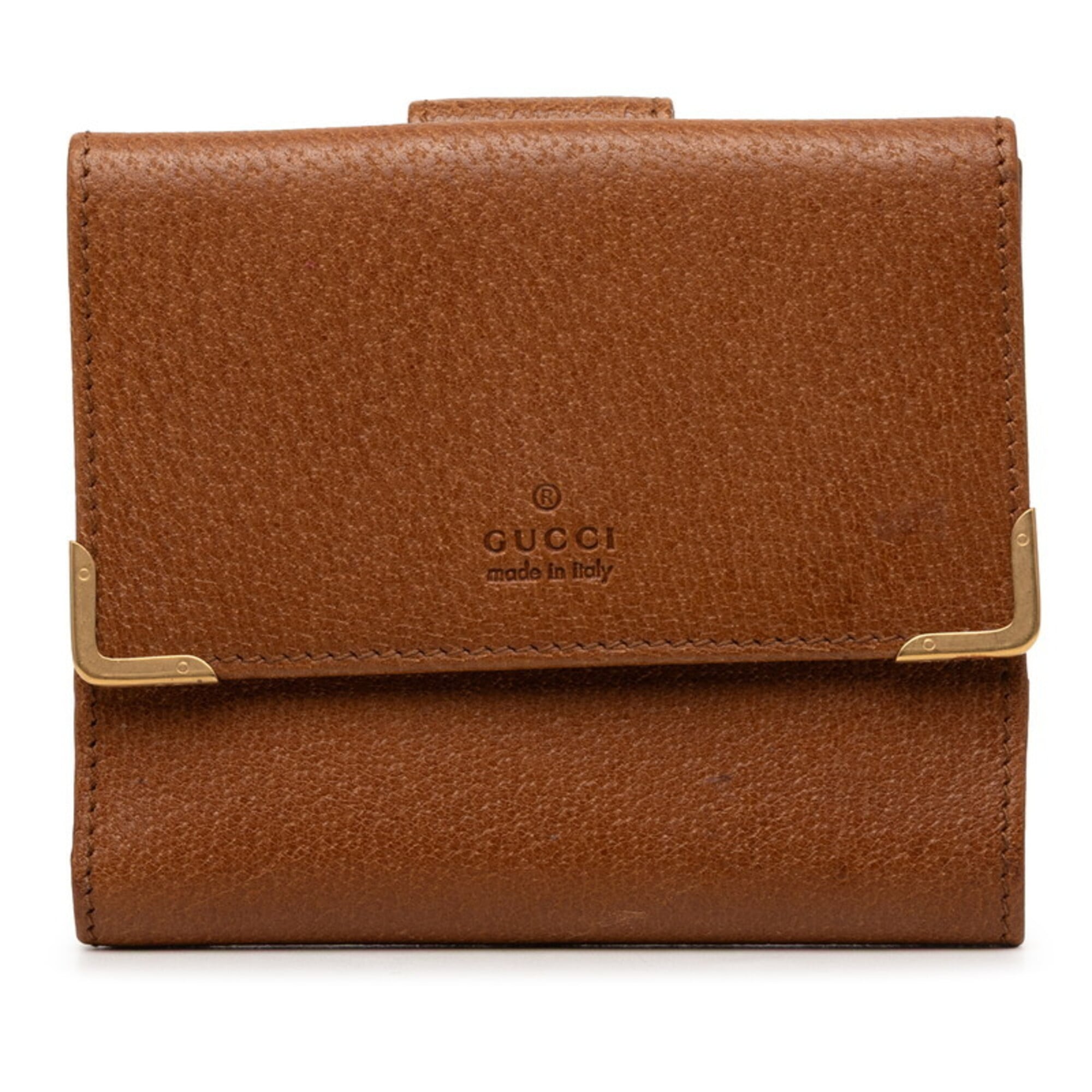 Gucci Brown Leather Wallet (Bi-Fold) (Pre-Owned)