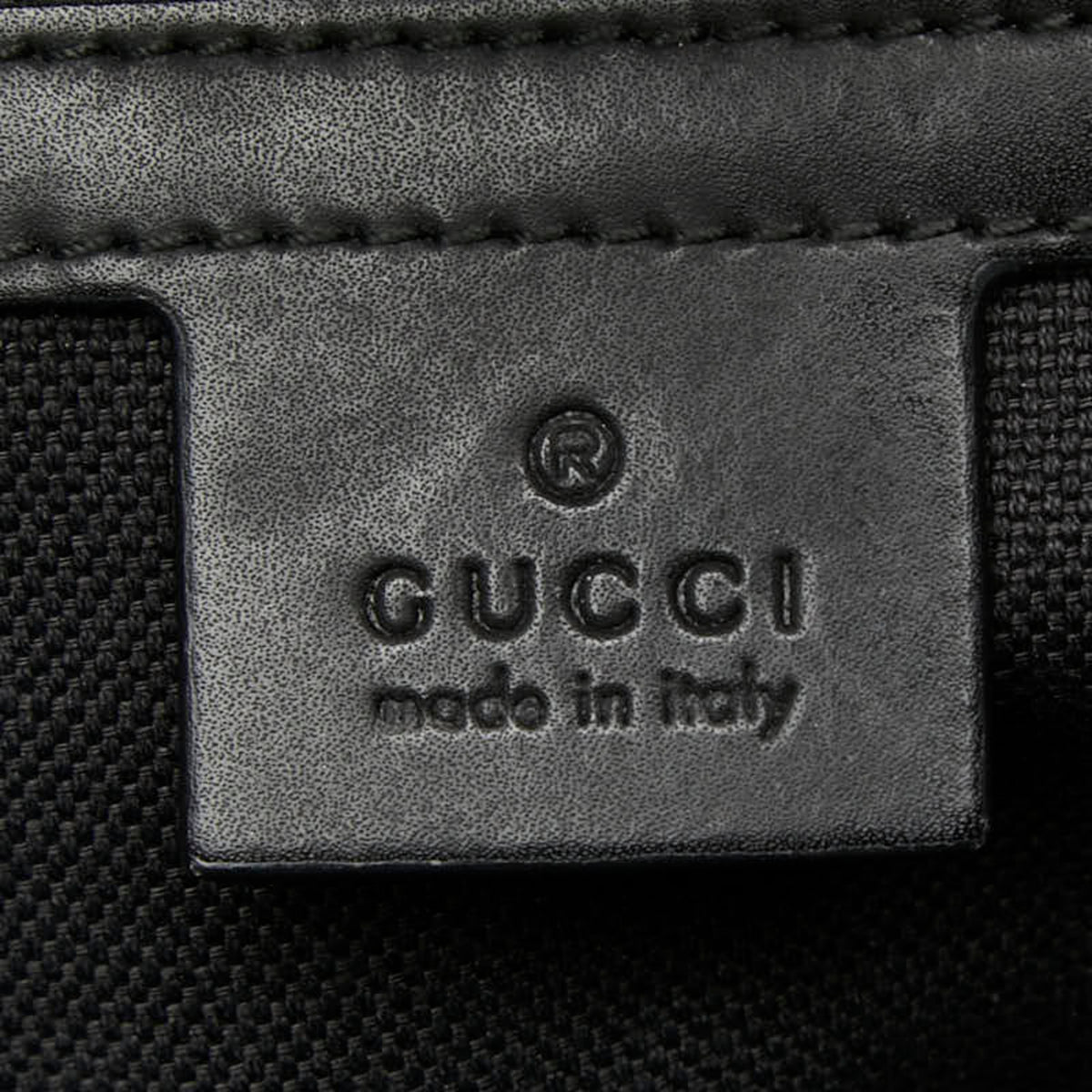 Gucci Black Gray Pvc Leather Tote Bag (Pre-Owned)