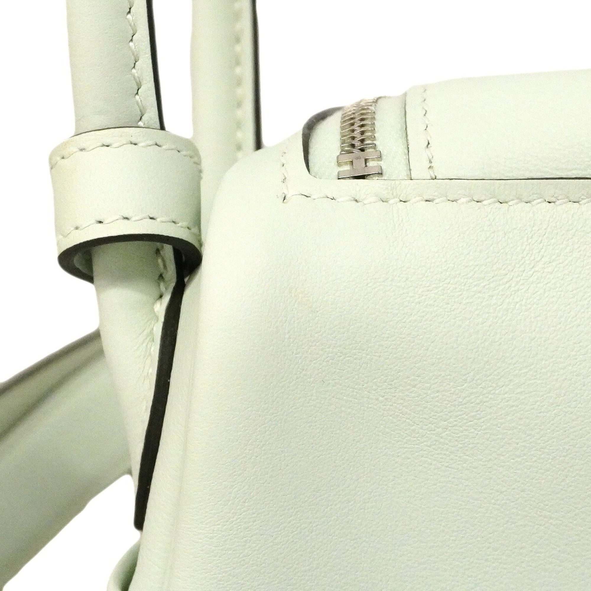 Hermes Green Swift Leather Handbag (Pre-Owned)