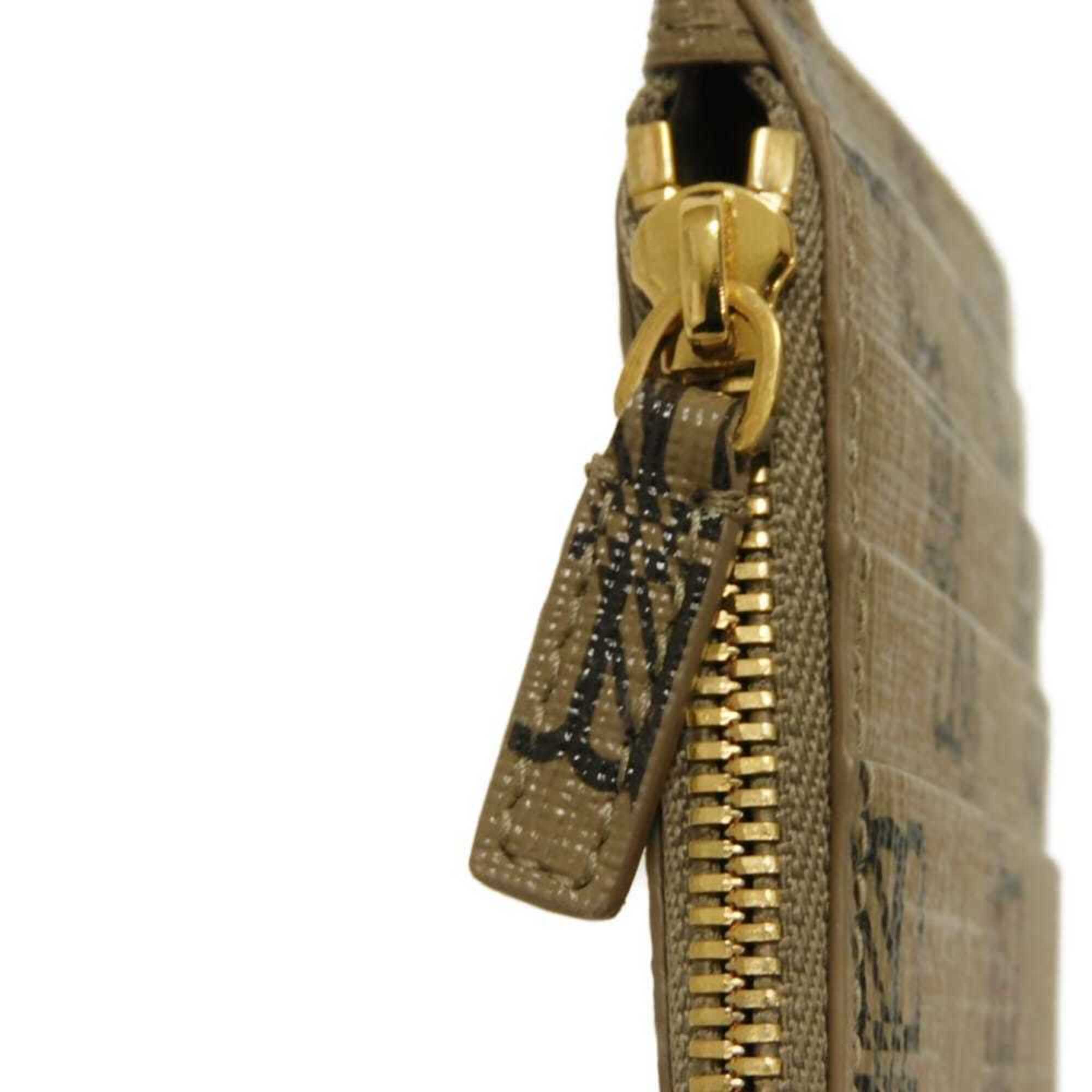 Balenciaga Beige Coated Canvas Pouch (Pre-Owned)