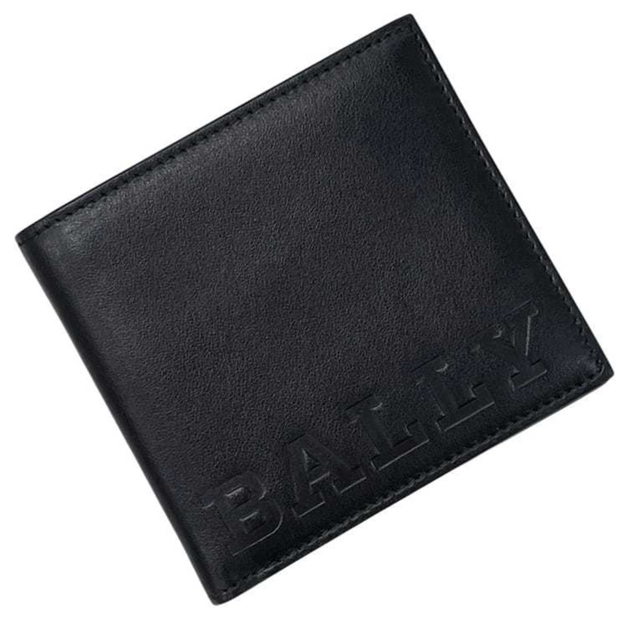 Bally Black Leather Wallet (Bi-Fold) (Pre-Owned)