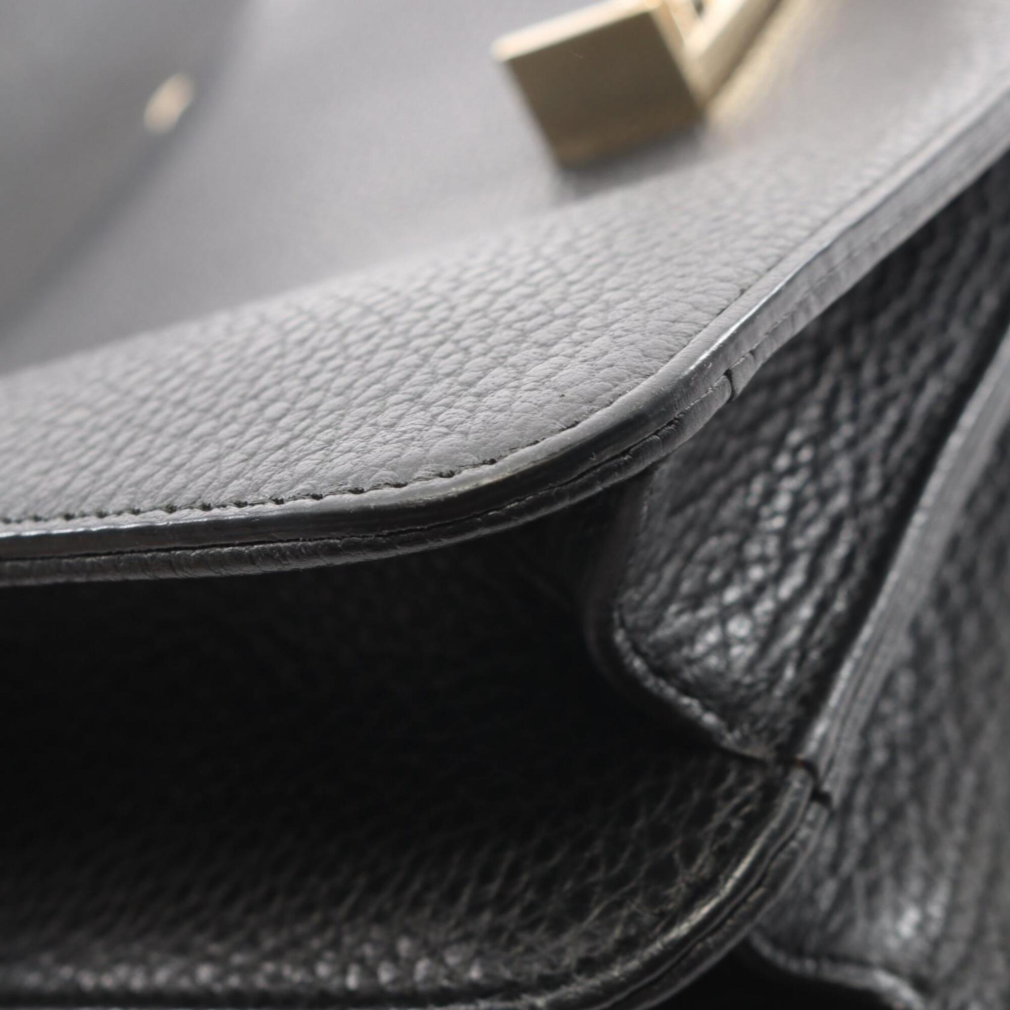 Gucci Black Leather Handbag Shoulder Bag (Pre-Owned)