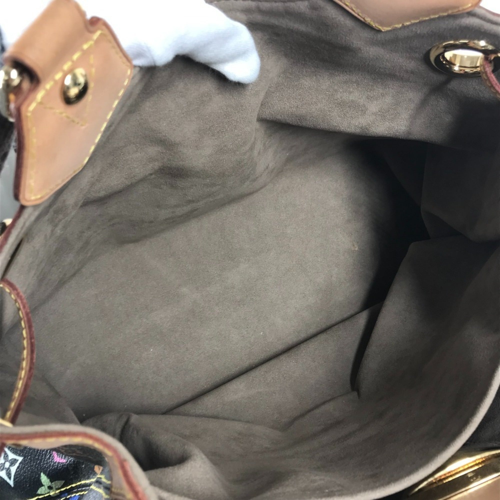 Louis Vuitton Black Multi-Color Noir Monogram Multicolore Canvas Shoulder Bag Tote Bag (Pre-Owned)
