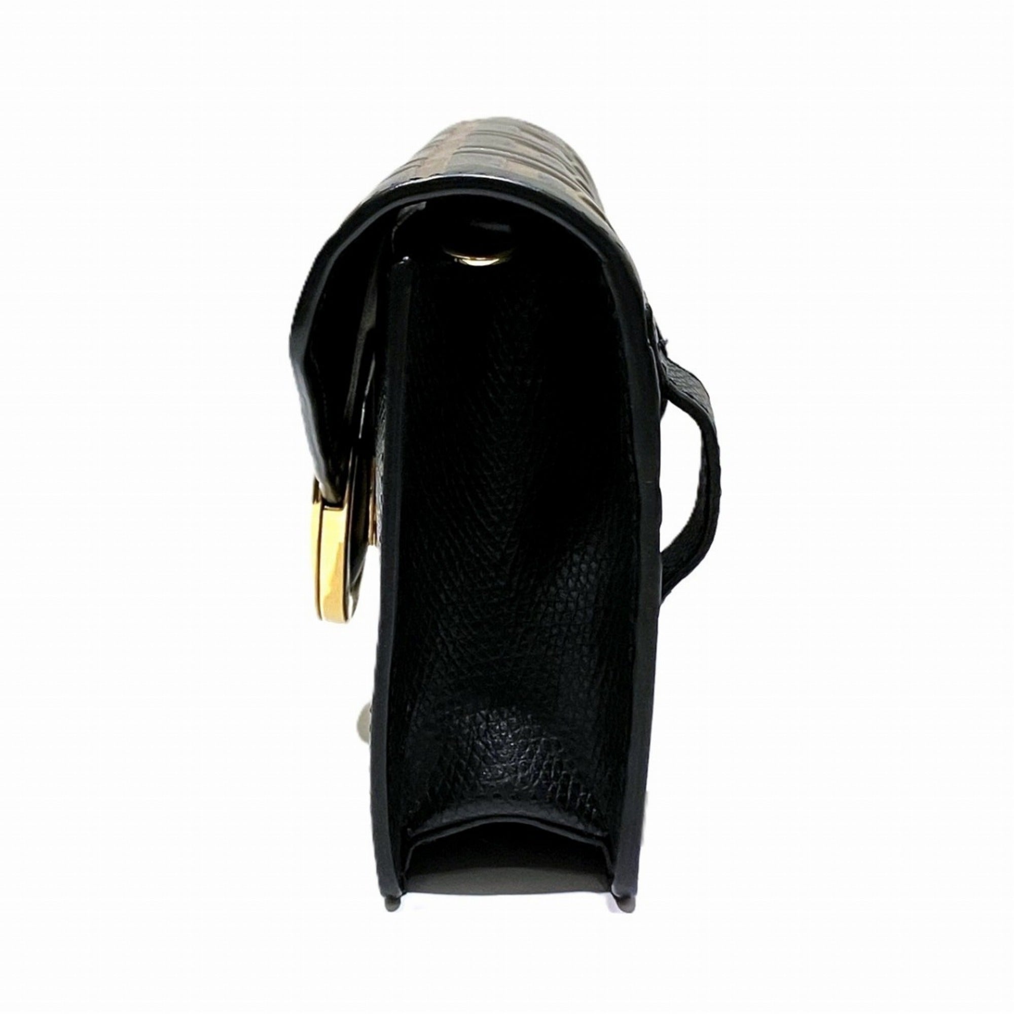 Fendi Black Leather Fanny Pack (Pre-Owned)