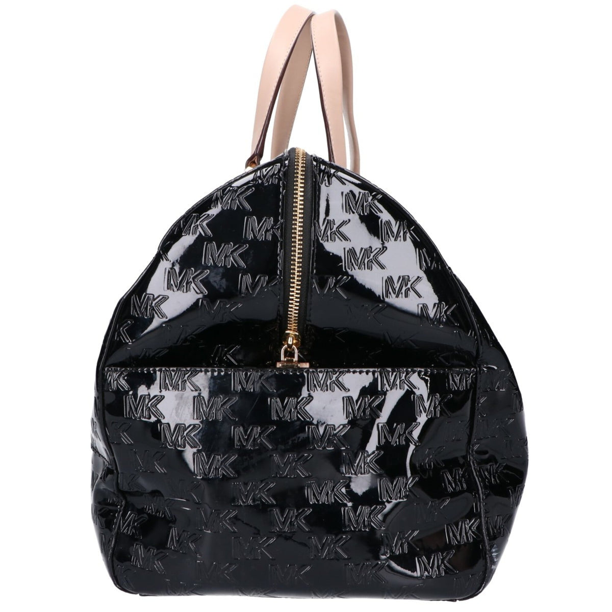 Michael Kors Black Patent Leather Boston Bag (Pre-Owned)