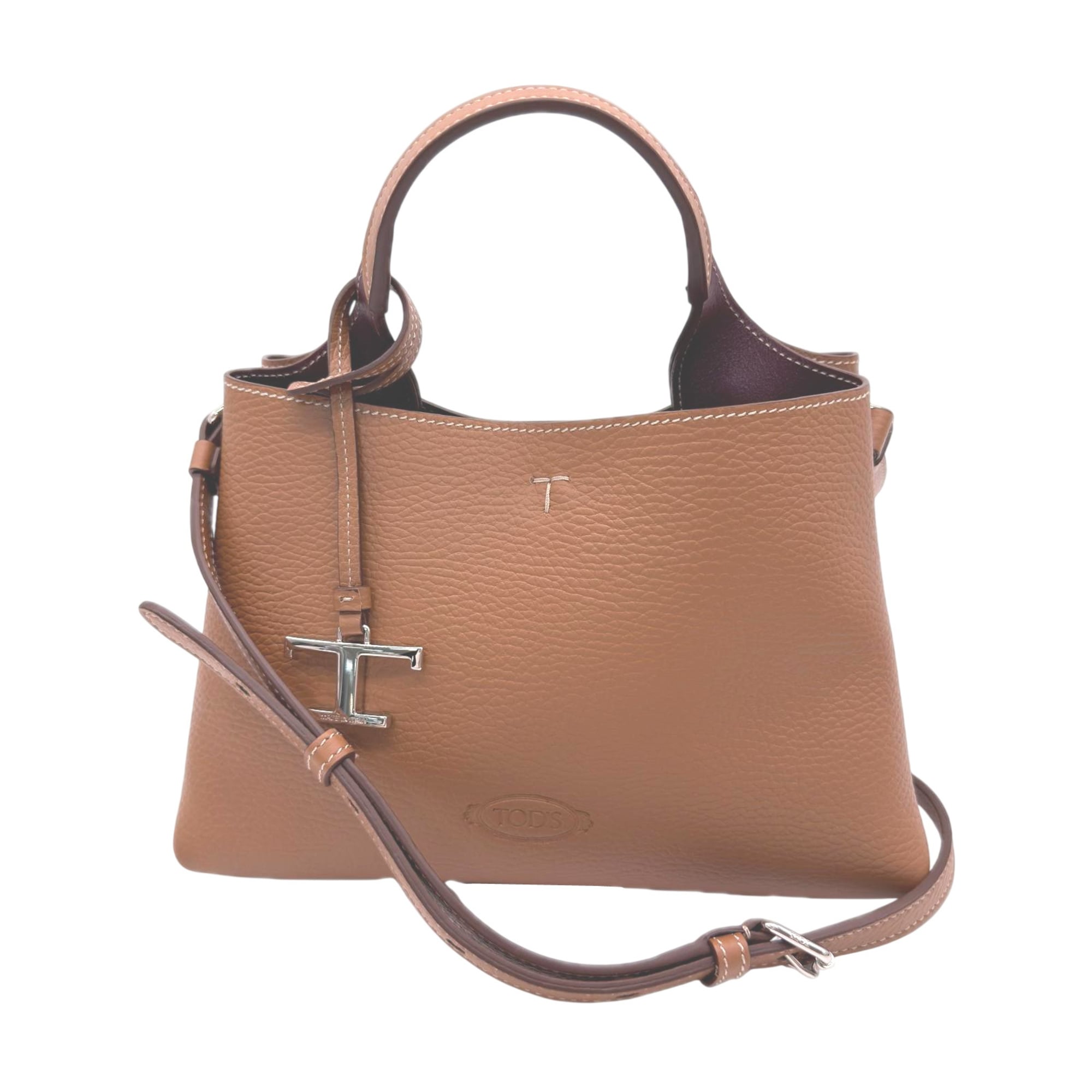 Tod's Brown Leather Handbag (Pre-Owned)