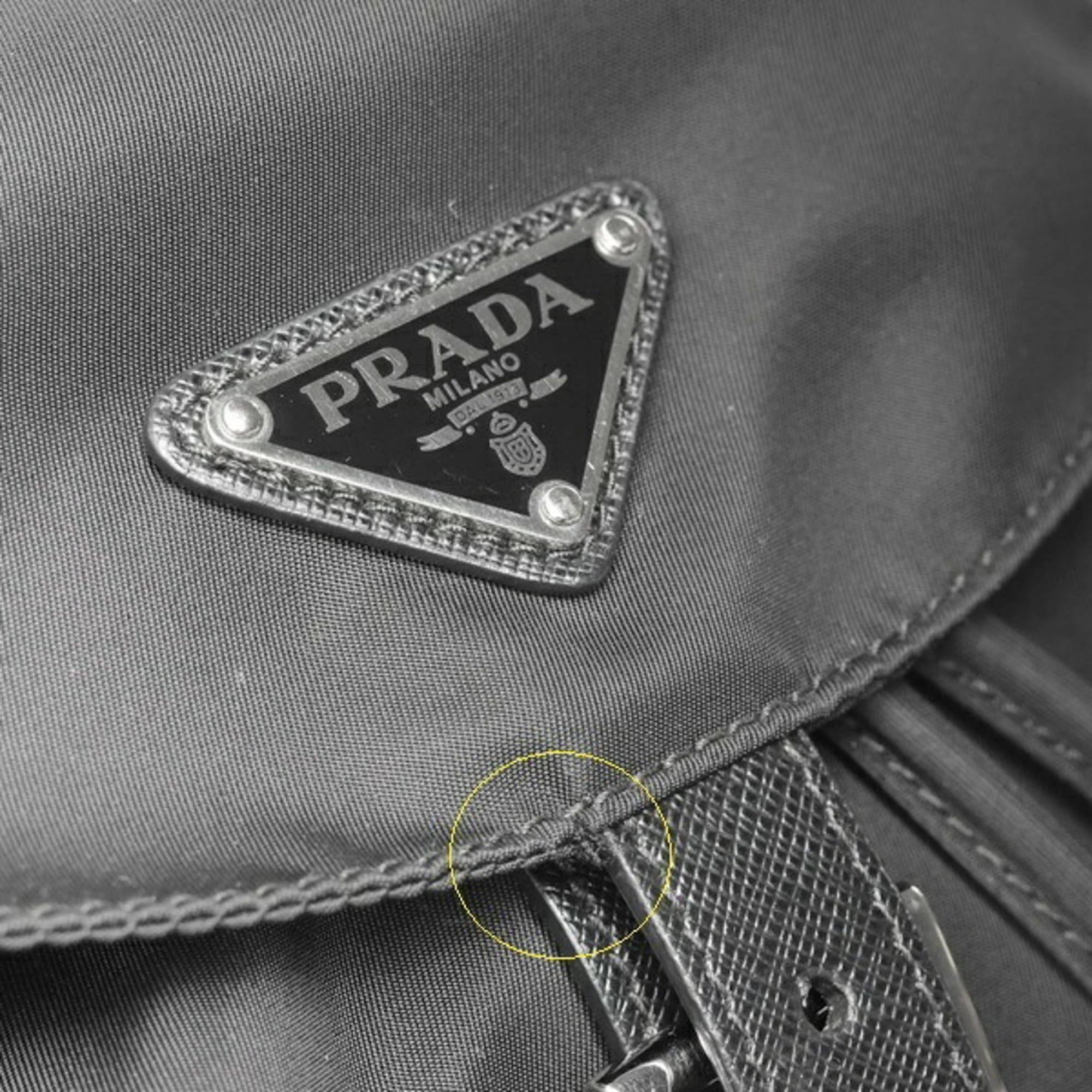Prada Black Nylon Backpack (Pre-Owned)