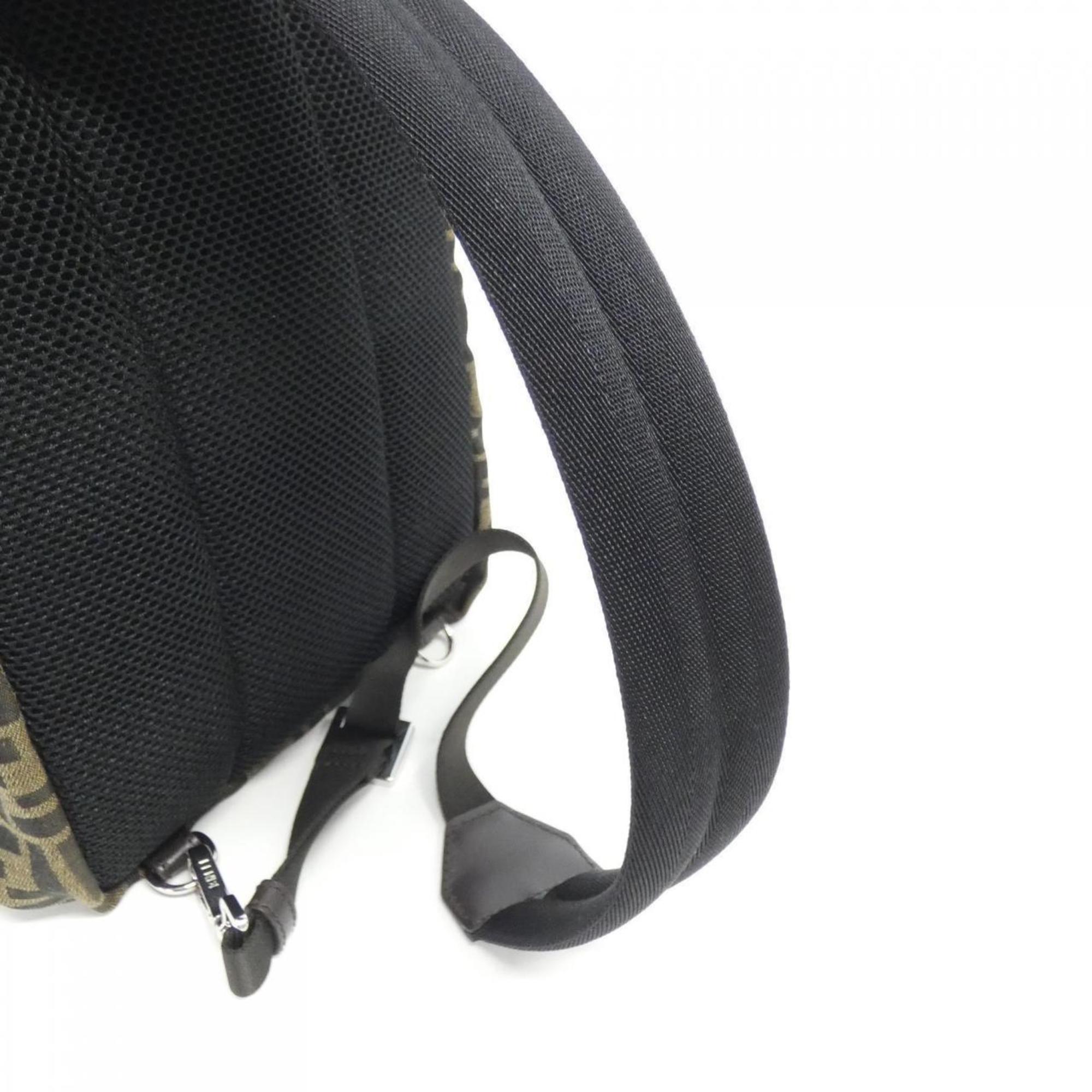 Fendi Polyurethane Polyester Cotton Leather Backpack (Pre-Owned)