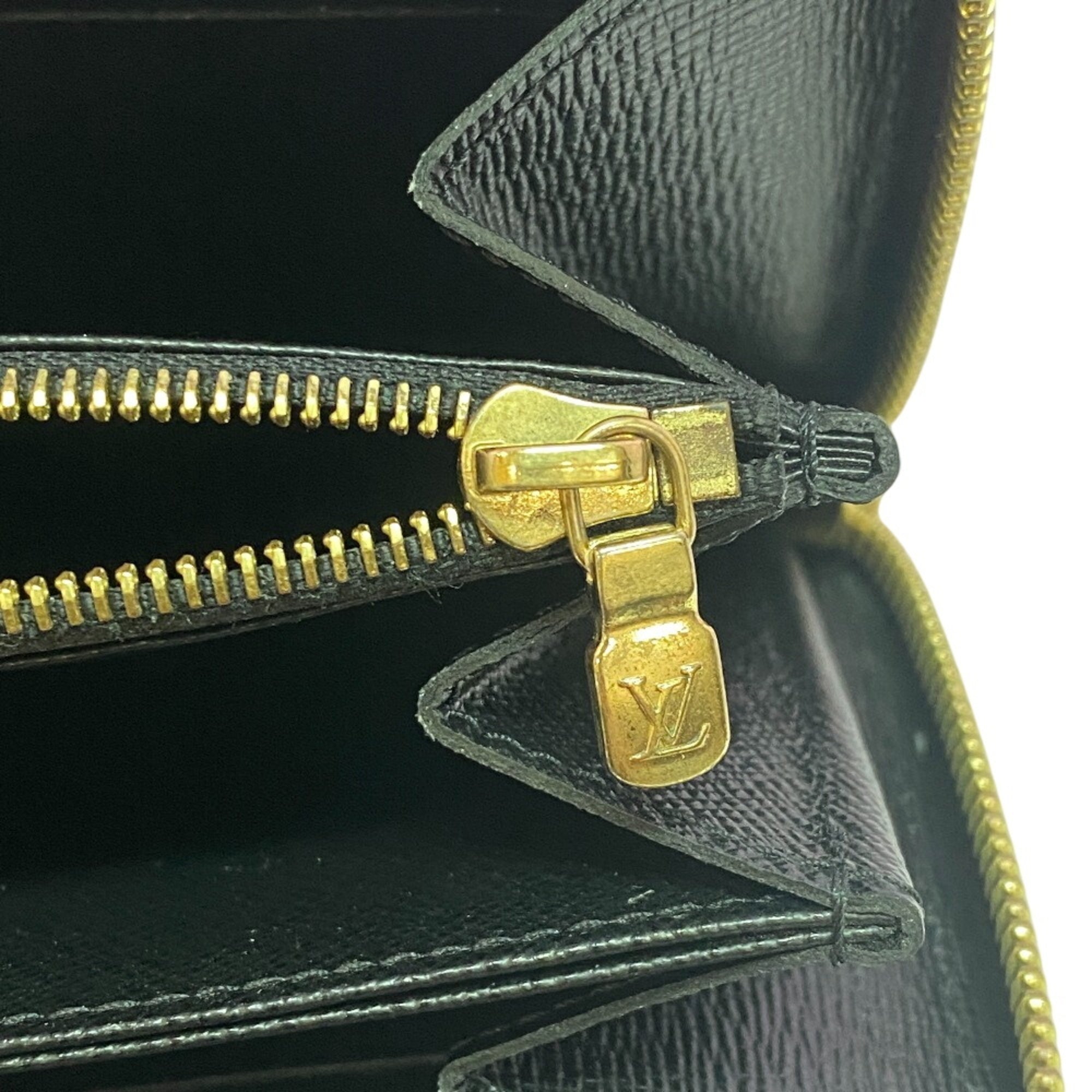 Louis Vuitton Brown Leather Long Wallet (Bi-Fold) (Pre-Owned)