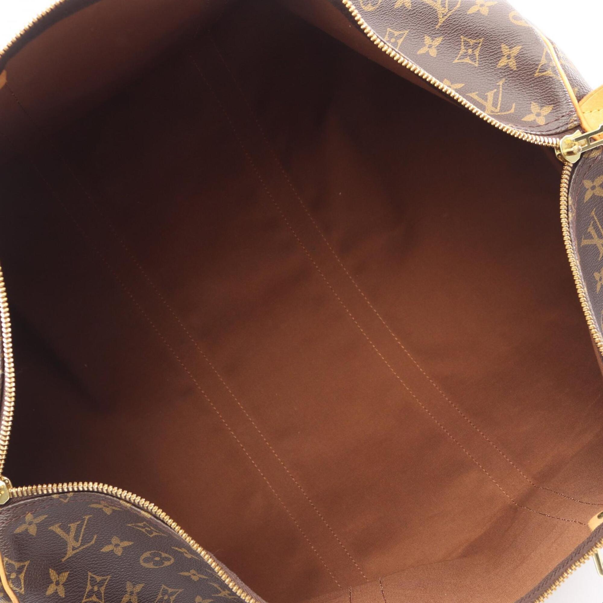 Louis Vuitton Brown Pvc Leather Boston Bag Handbag (Pre-Owned)
