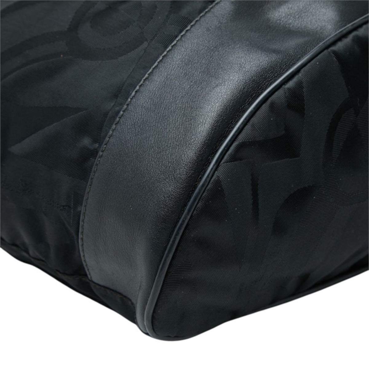 Salvatore Ferragamo Black Nylon Leather Backpack (Pre-Owned)