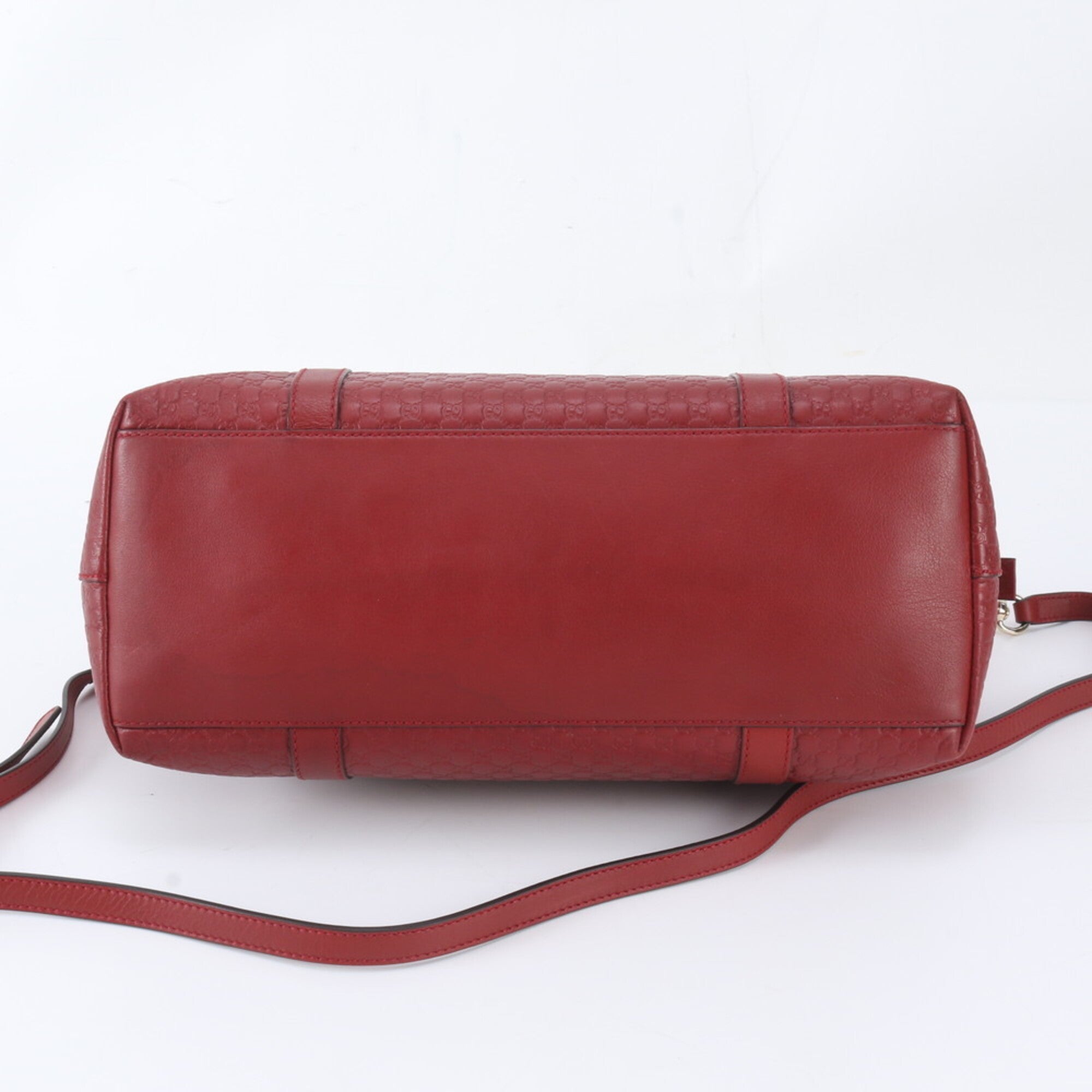 Gucci Bordeaux Leather Shoulder Bag (Pre-Owned)