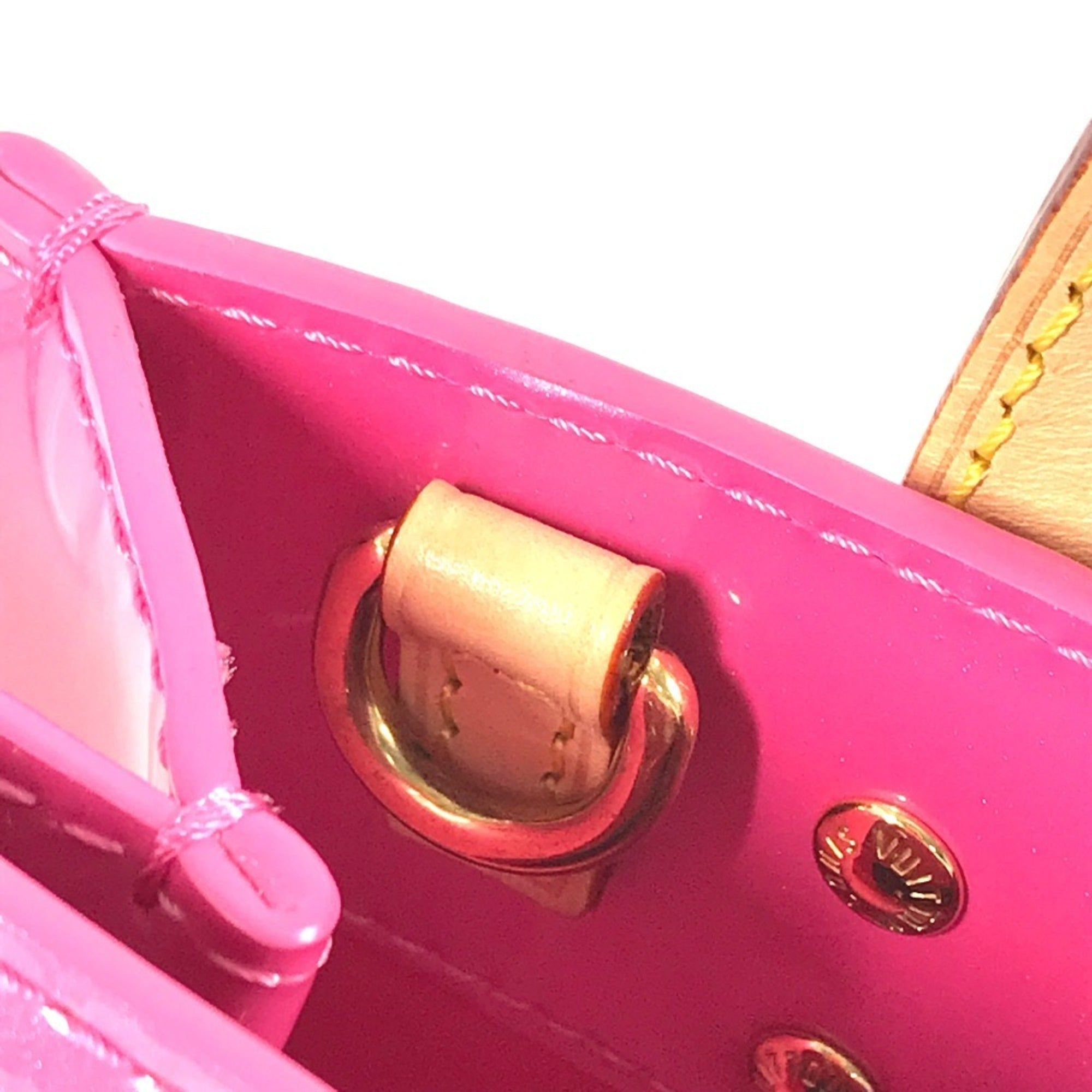Louis Vuitton Pink Monogram Vernis Handbag Shoulder Bag Tote Bag (Pre-Owned)