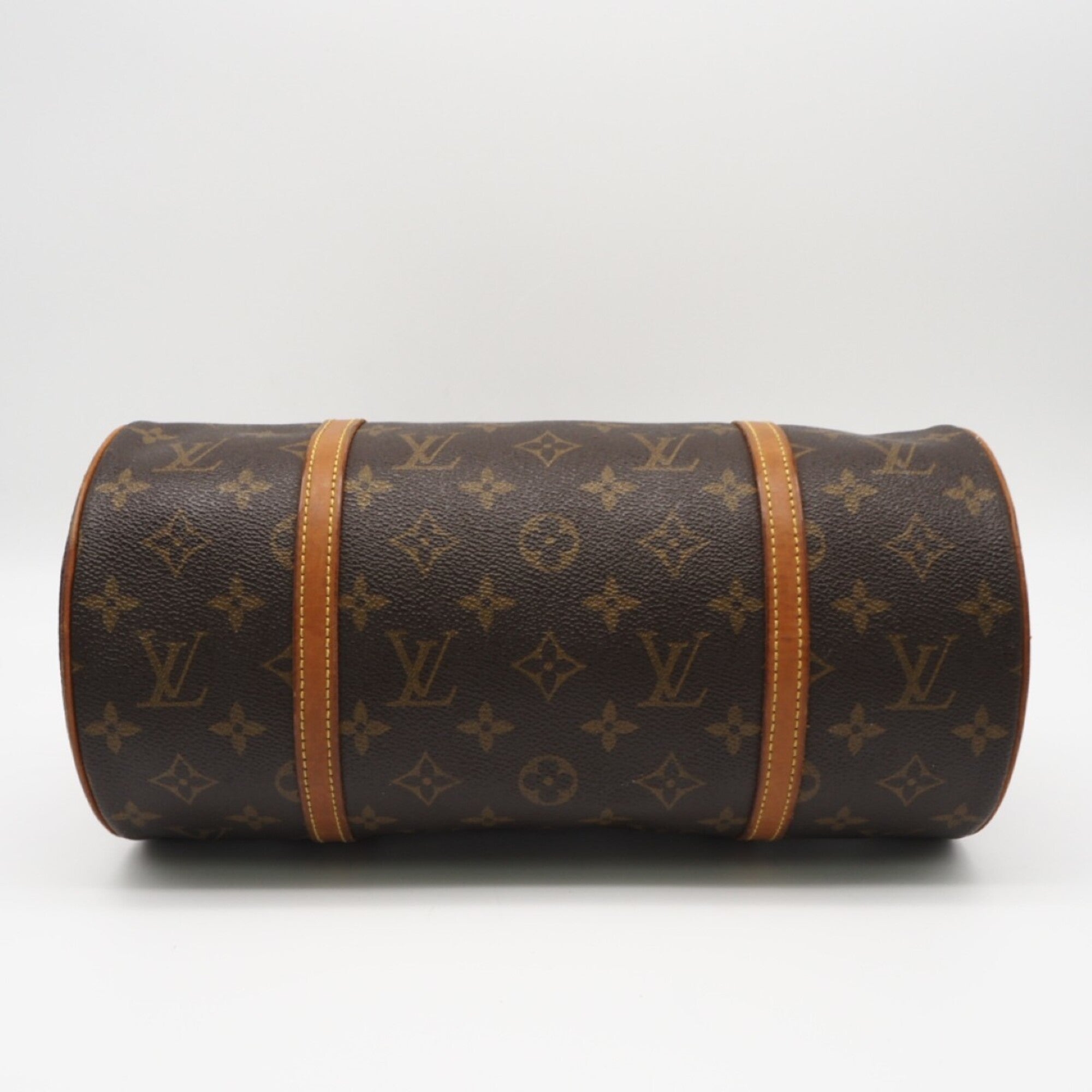 Louis Vuitton Monogram Brown Coated Canvas Leather Handbag (Pre-Owned)