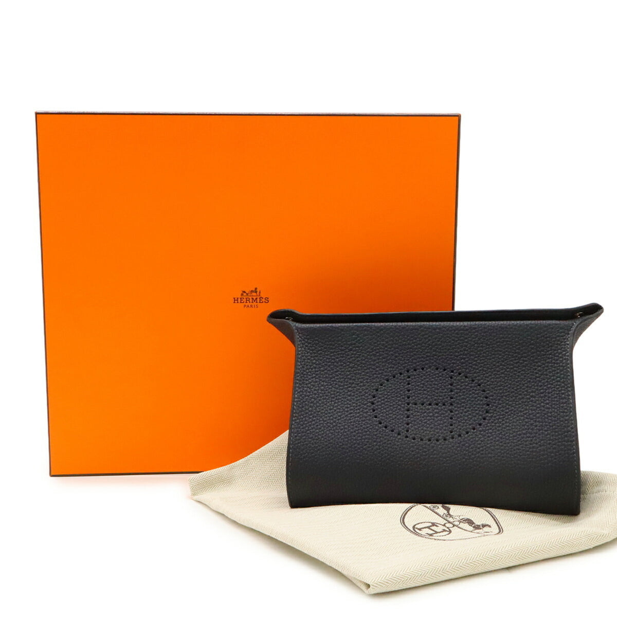 Hermes Black Togo Leather Shoulder Bag (Pre-Owned)