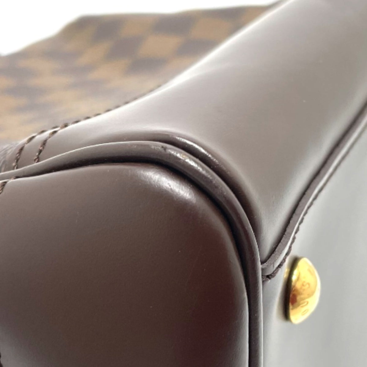 Louis Vuitton Damier Brown Ebene Damier Canvas Leather Handbag (Pre-Owned)