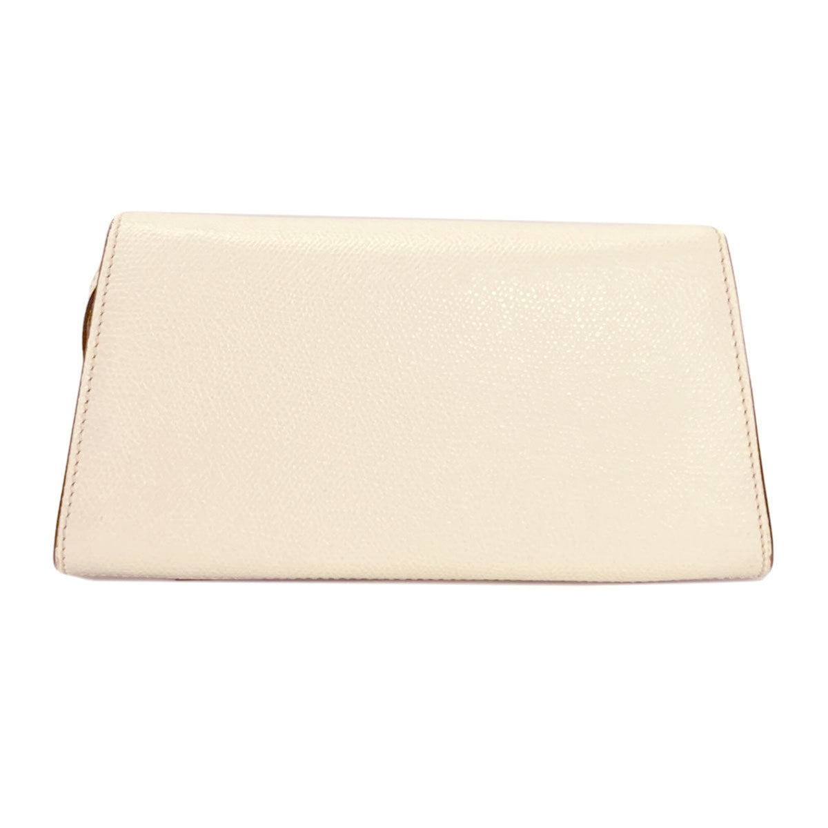 Valextra White Leather Clutch Bag (Pre-Owned)