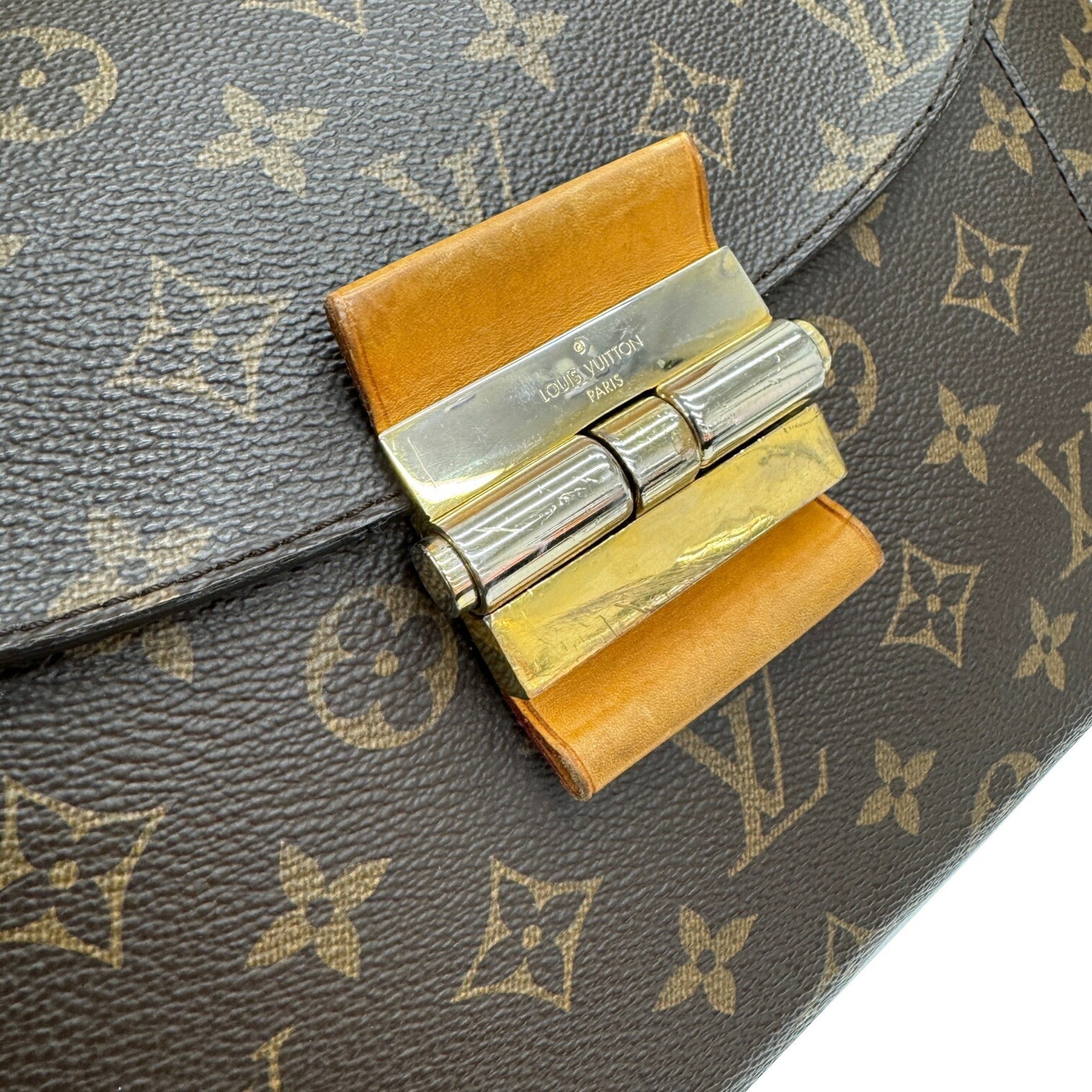 Louis Vuitton Bordeaux Brown Monogram Leather Handbag Tote Bag (Pre-Owned)