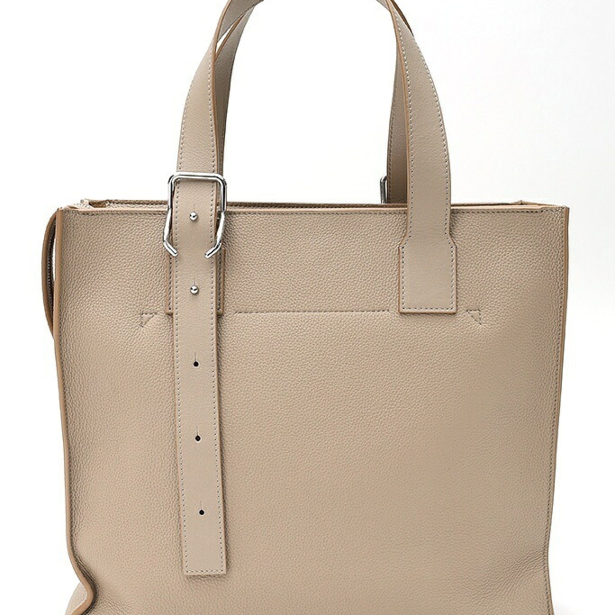 Loewe Grayish Leather Tote Bag (Pre-Owned)
