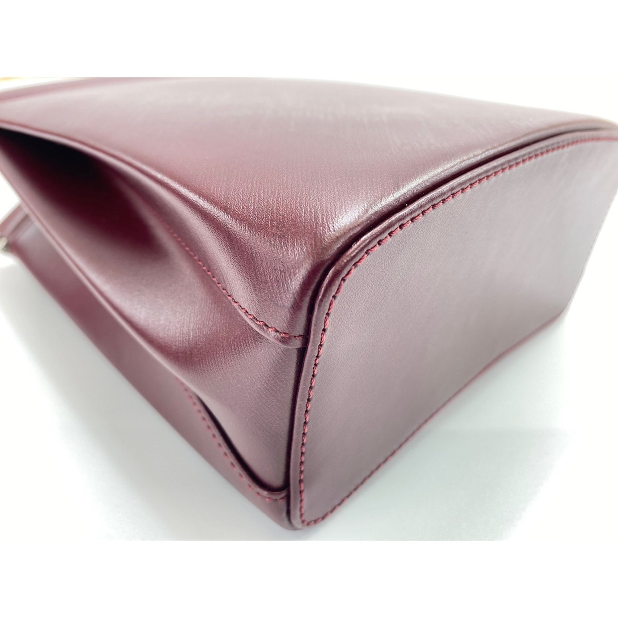 Cartier Trinity Wine Red Handbag (Pre-Owned)