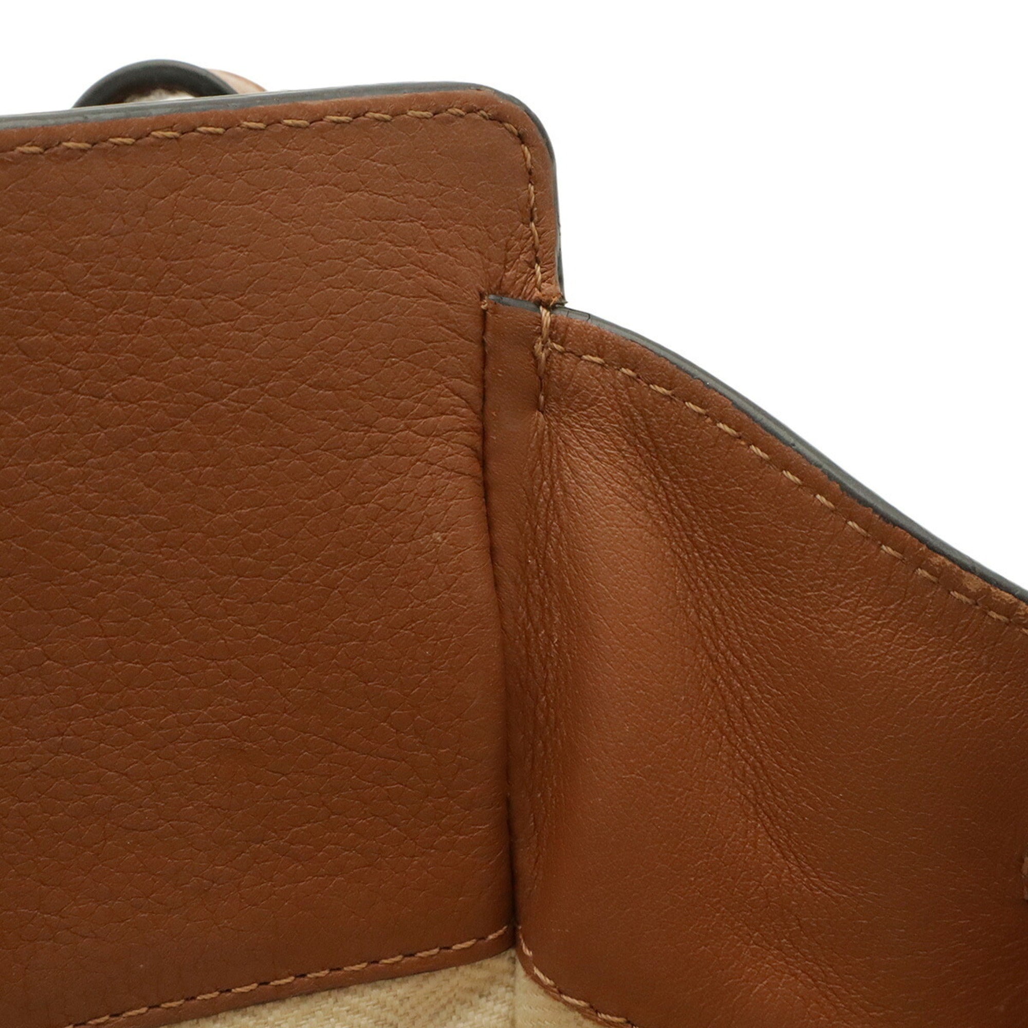 Loewe Hammock Brown Leather Handbag Shoulder Bag (Pre-Owned)