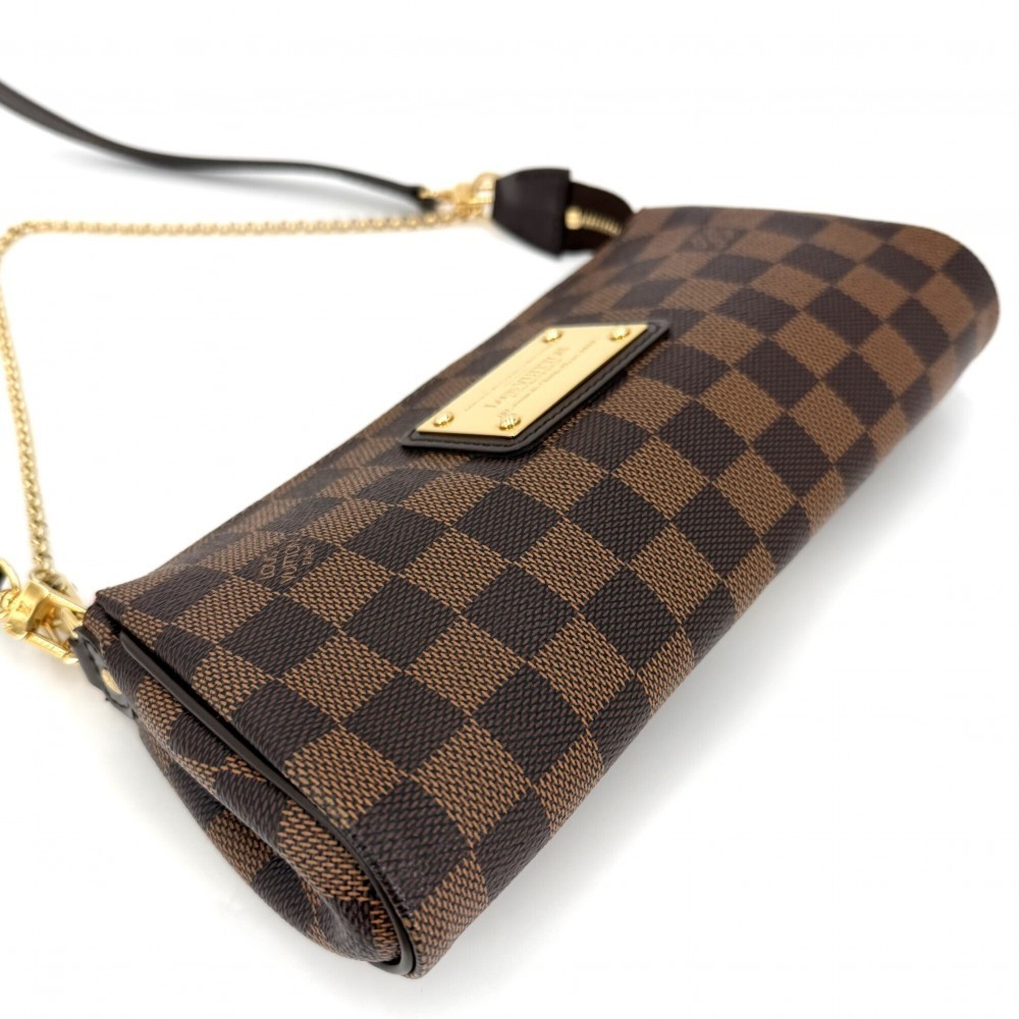 Louis Vuitton Brown Damier Canvas White Handbag Shoulder Bag (Pre-Owned)