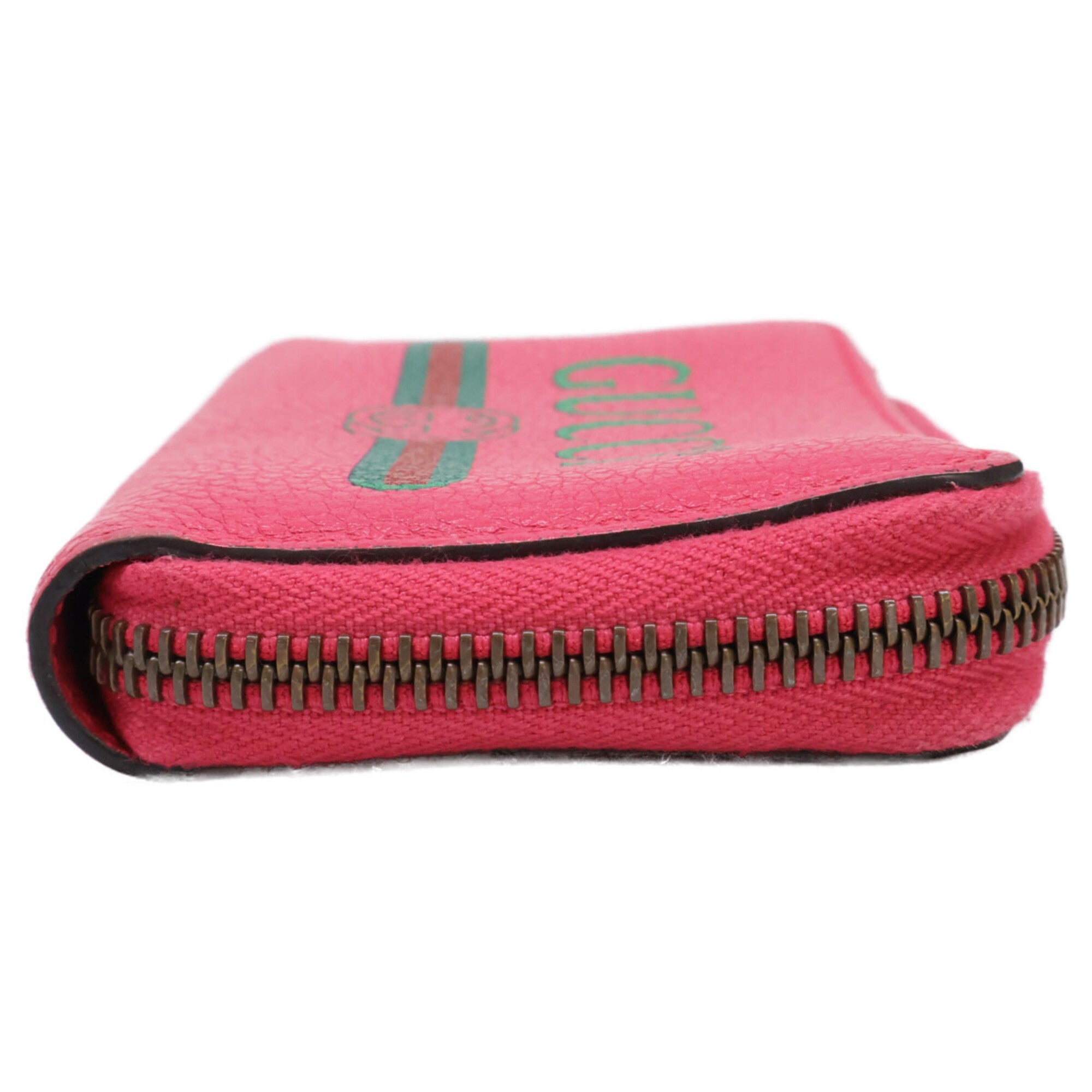 Gucci Pink Leather Coin Purse/Coin Case (Pre-Owned)