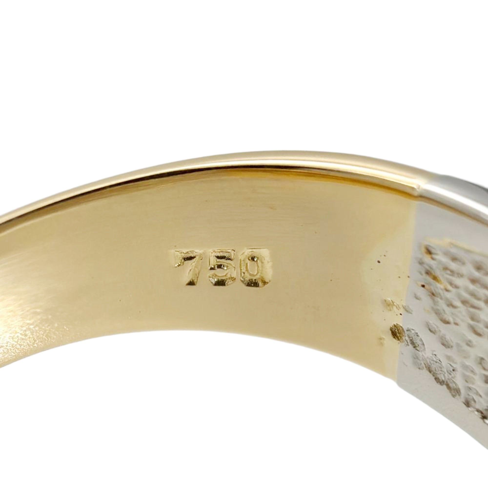 Celine Silver Yellow Gold Yellow Gold (18K) Platinum 900 Band Ring (Pre-Owned)