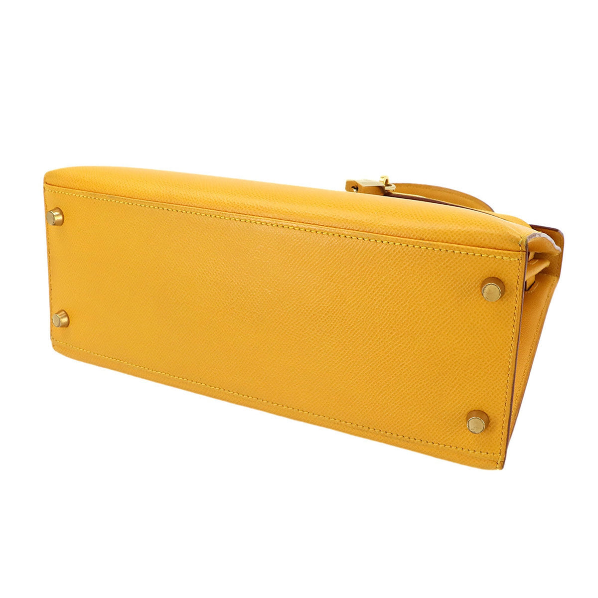 Hermes Jaune Courchevel Leather Handbag (Pre-Owned)